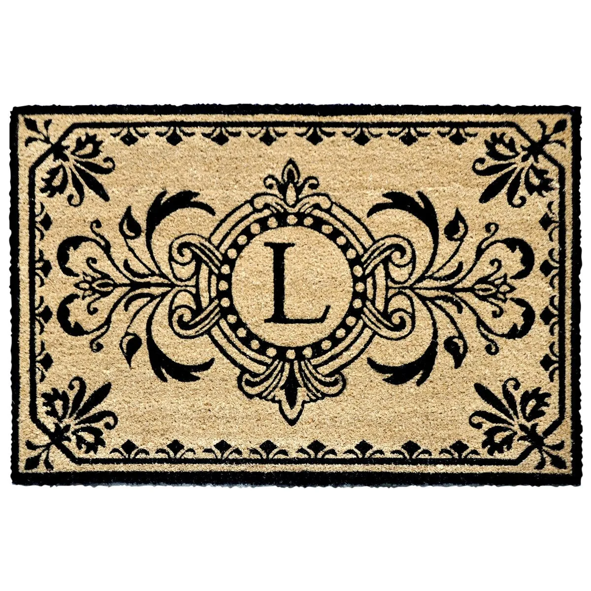 Liora Manne Dwell Vine Outdoor Mat Black