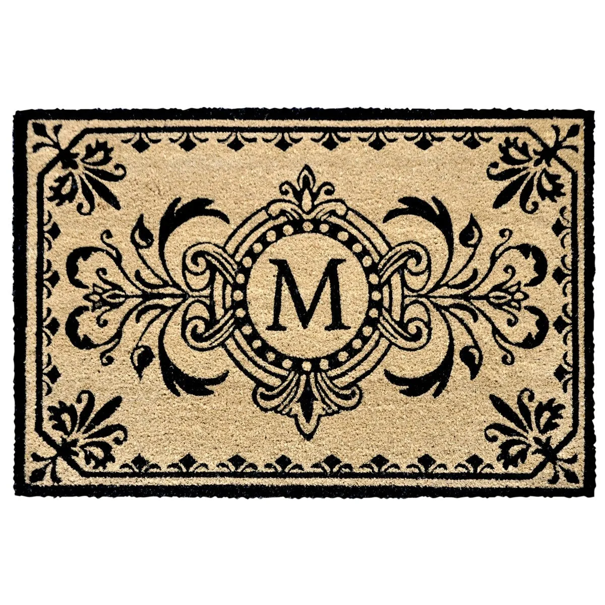 Liora Manne Dwell Vine Outdoor Mat Black