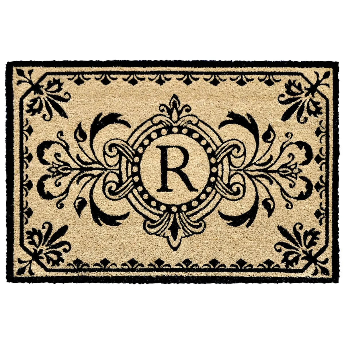Liora Manne Dwell Vine Outdoor Mat Black