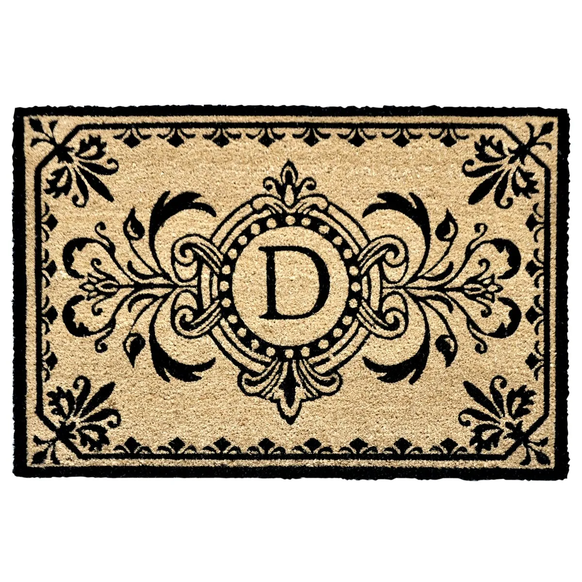 Liora Manne Dwell Vine Outdoor Mat Black