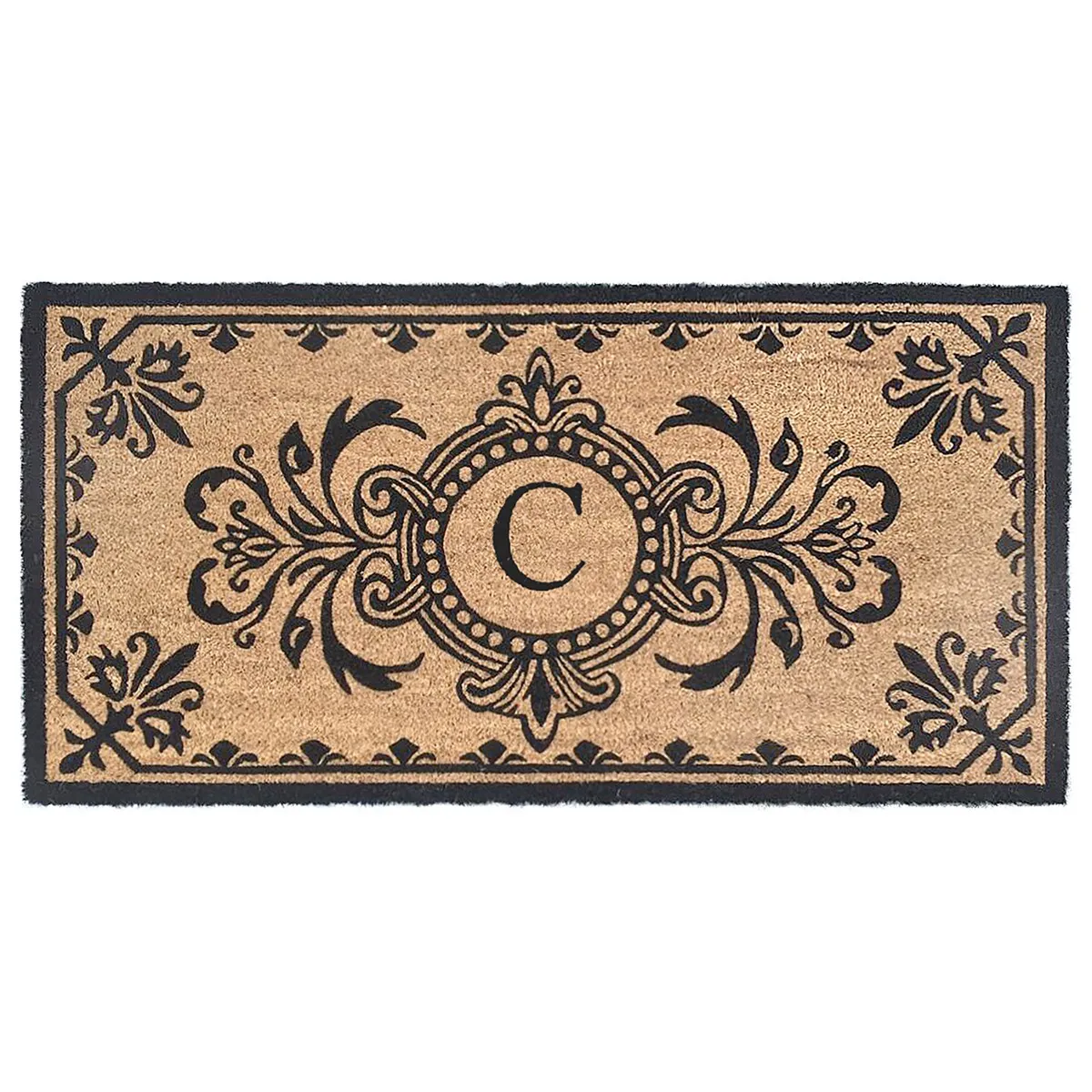 Liora Manne Dwell Vine Outdoor Mat Black