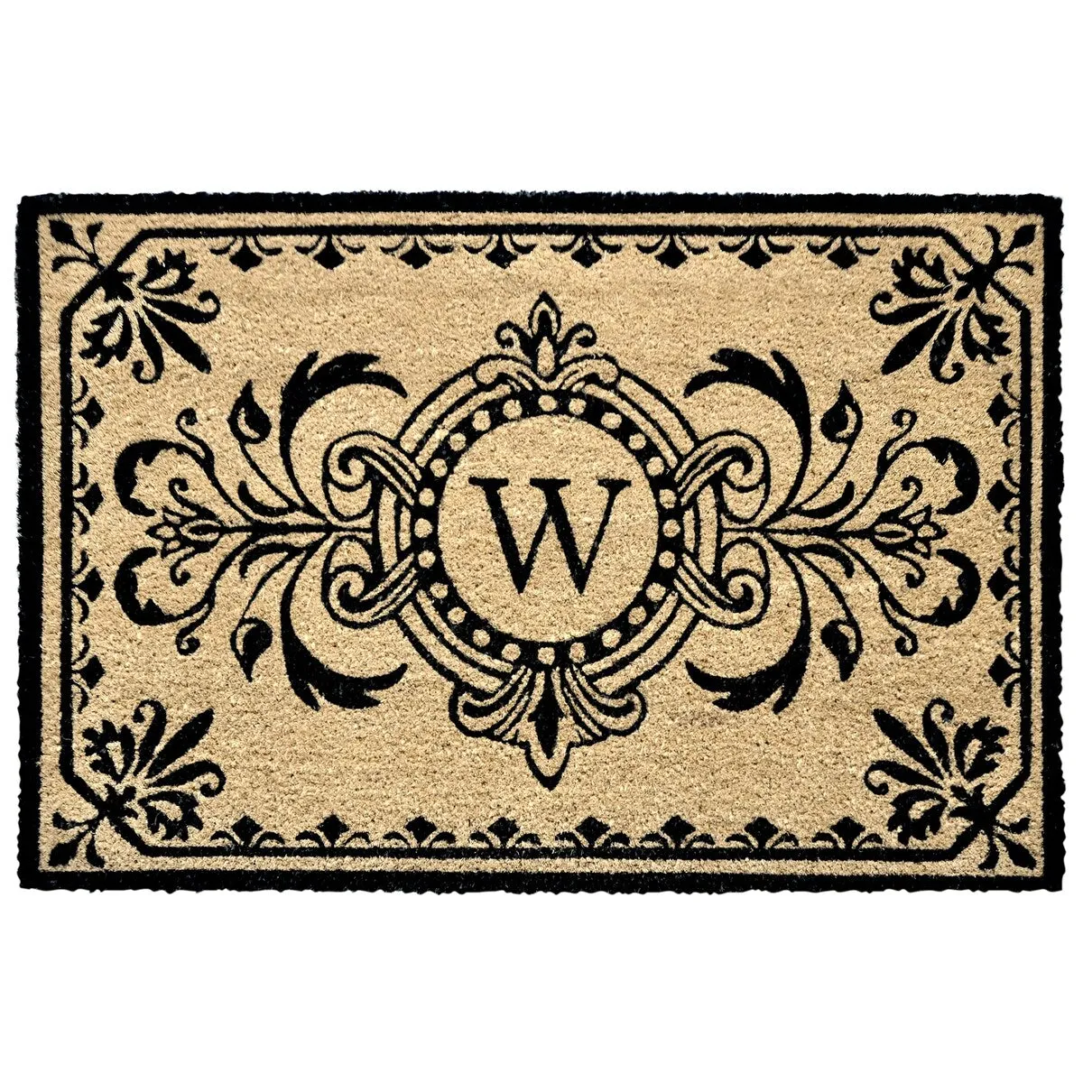 Liora Manne Dwell Vine Outdoor Mat Black