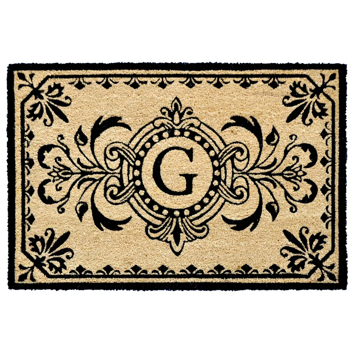 Liora Manne Dwell Vine Outdoor Mat Black