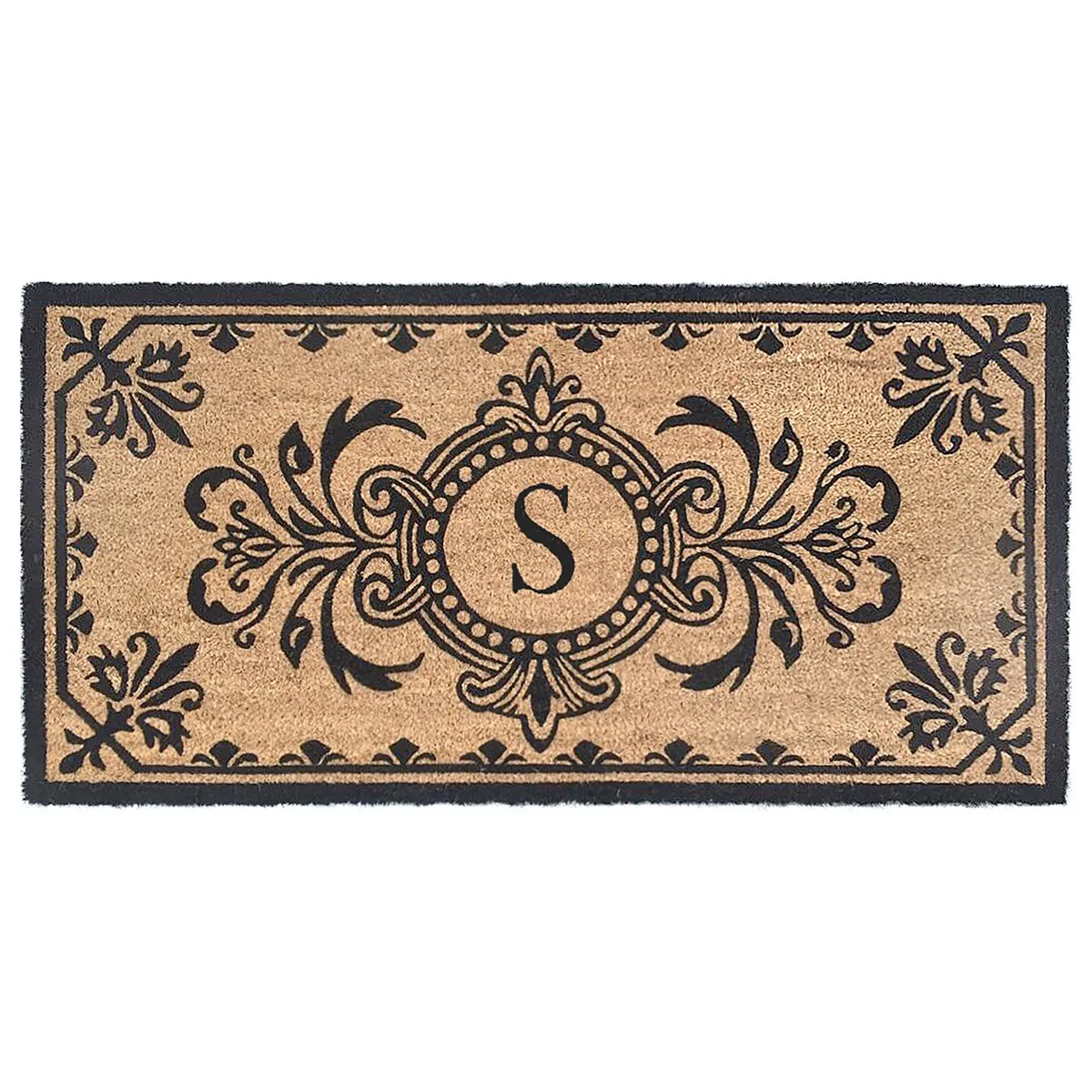 Liora Manne Dwell Vine Outdoor Mat Black