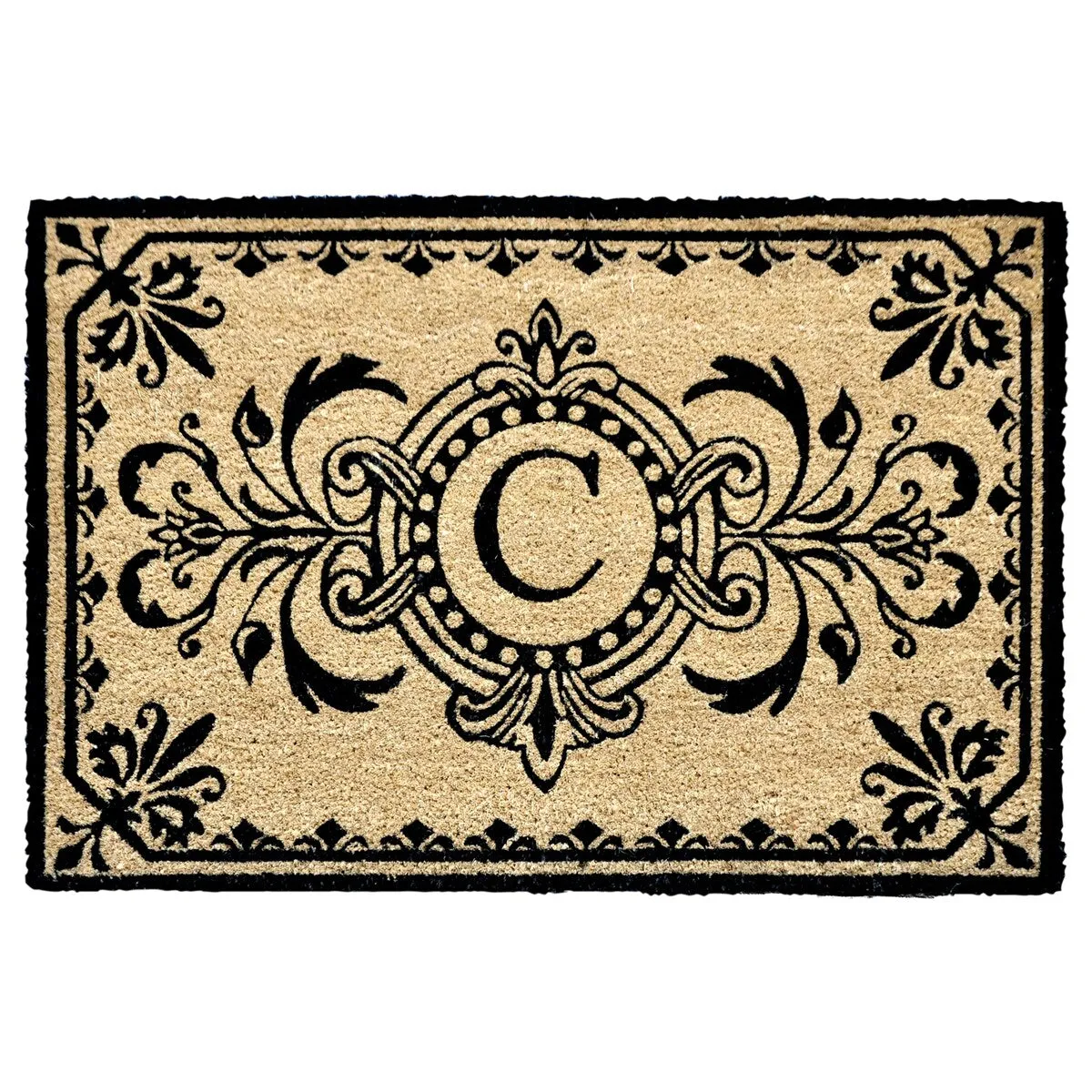 Liora Manne Dwell Vine Outdoor Mat Black