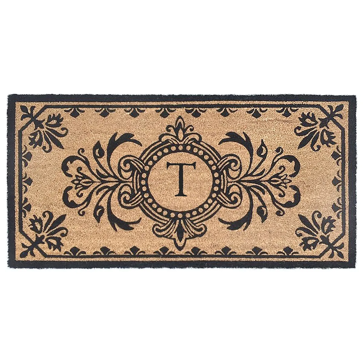 Liora Manne Dwell Vine Outdoor Mat Black
