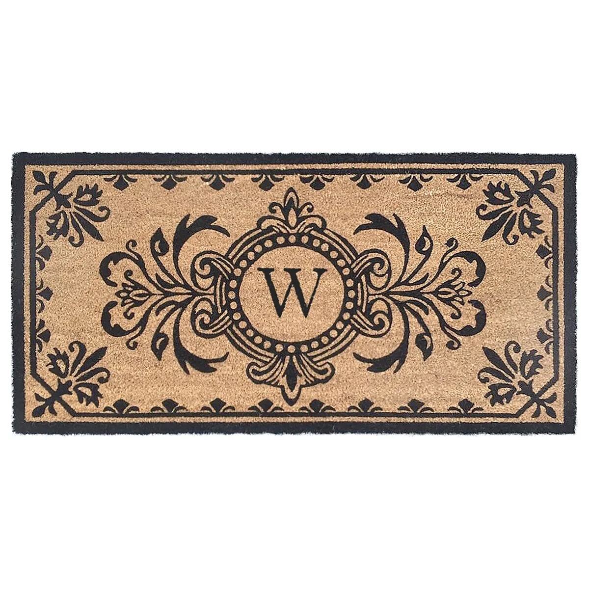 Liora Manne Dwell Vine Outdoor Mat Black