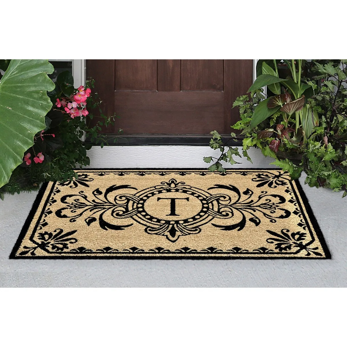 Liora Manne Dwell Vine Outdoor Mat Black
