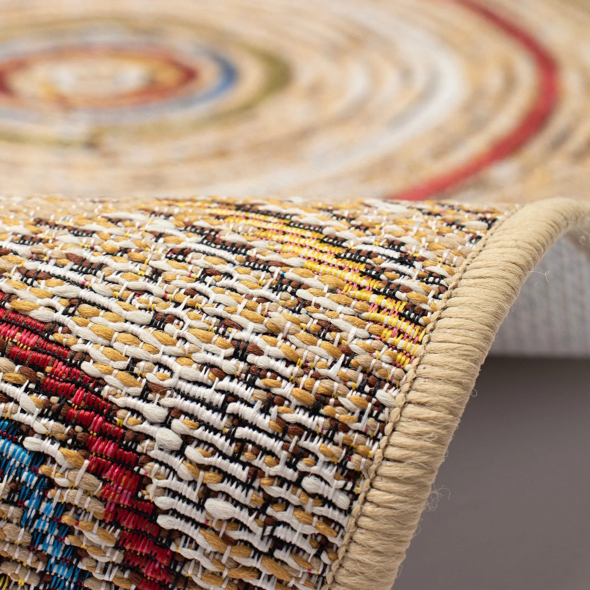 Liora Manne Esencia Basket Circles Indoor/Outdoor Mat