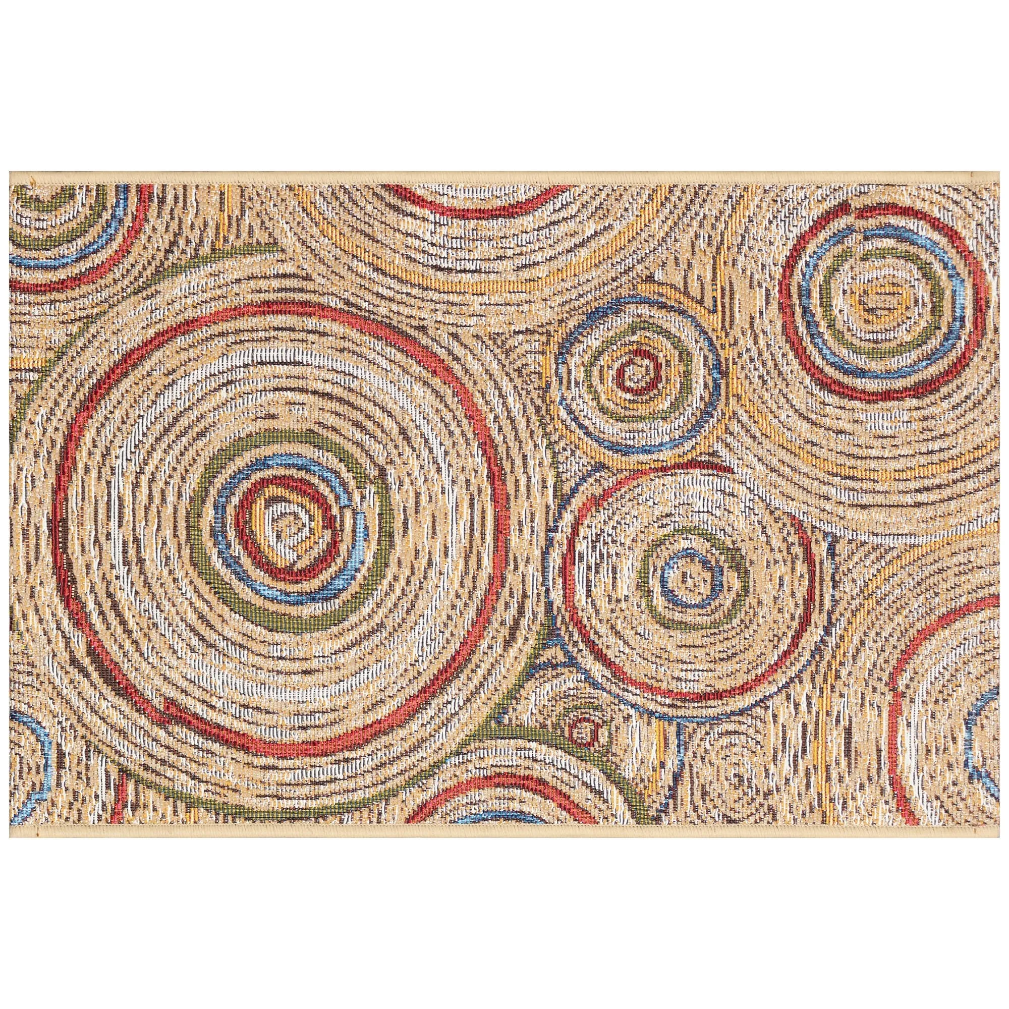Liora Manne Esencia Basket Circles Indoor/Outdoor Mat
