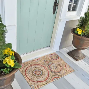 Liora Manne Esencia Basket Circles Indoor/Outdoor Mat