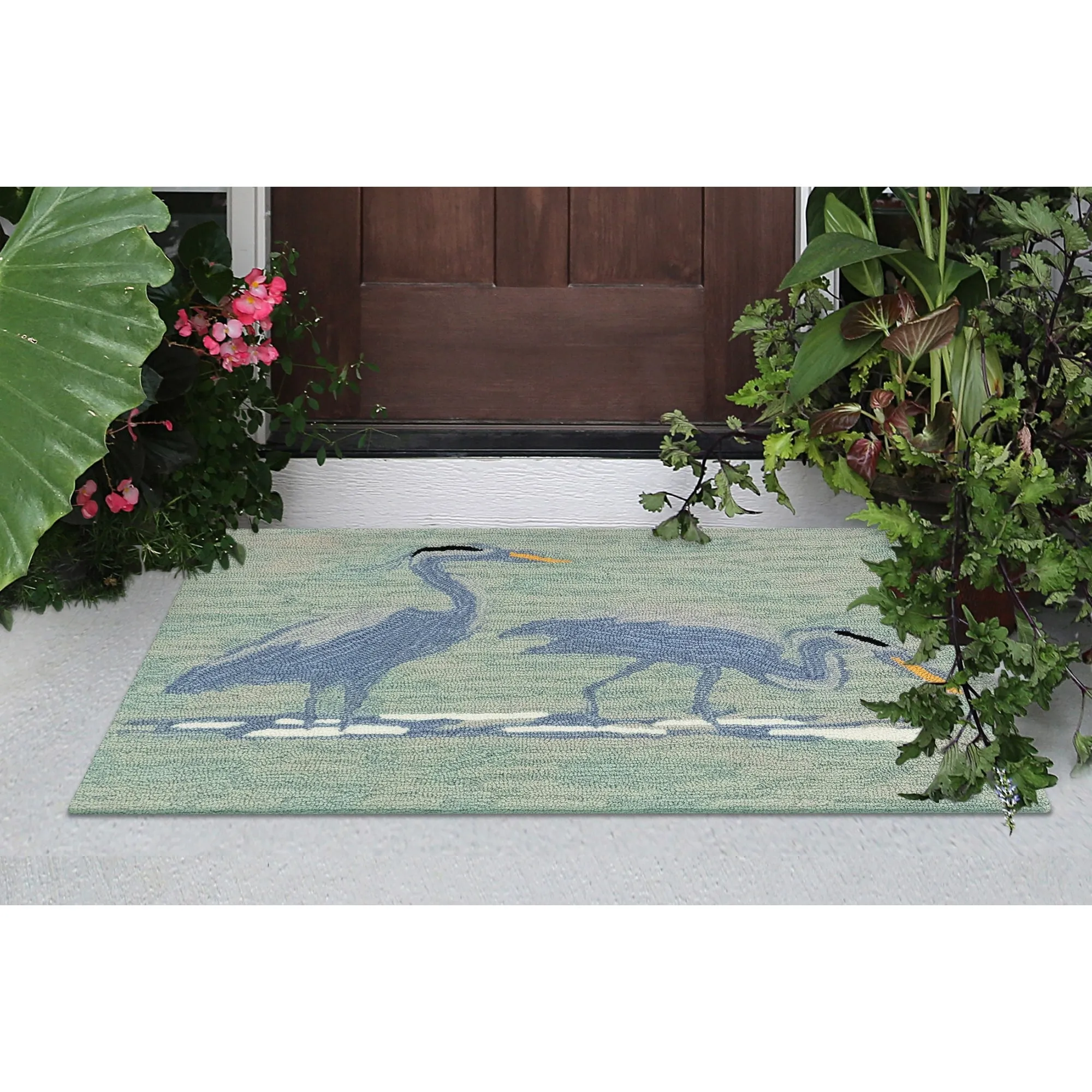 Liora Manne Frontporch Blue Heron Indoor/Outdoor Rug
