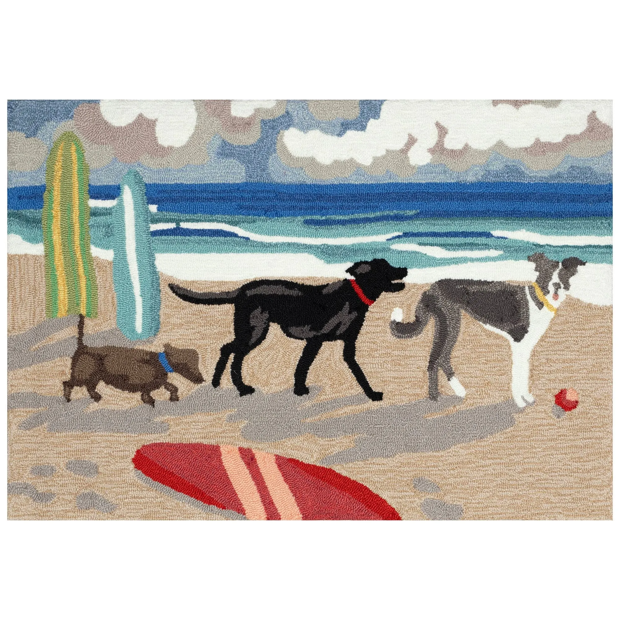 Liora Manne Frontporch Dog Beach Indoor/Outdoor Area Rug