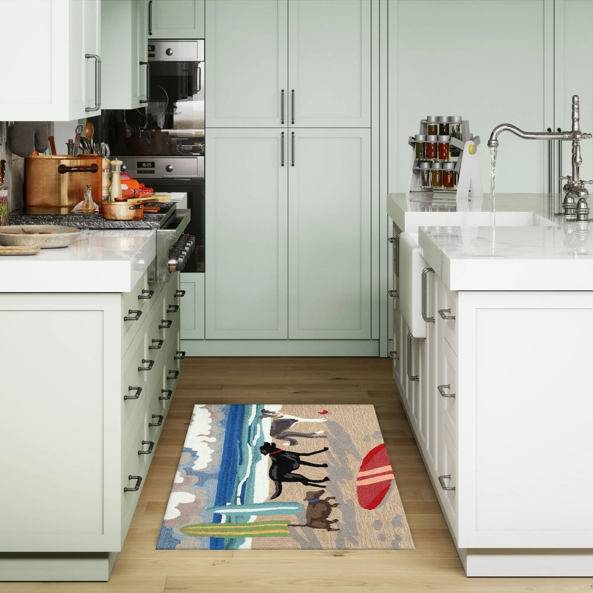 Liora Manne Frontporch Dog Beach Indoor/Outdoor Area Rug