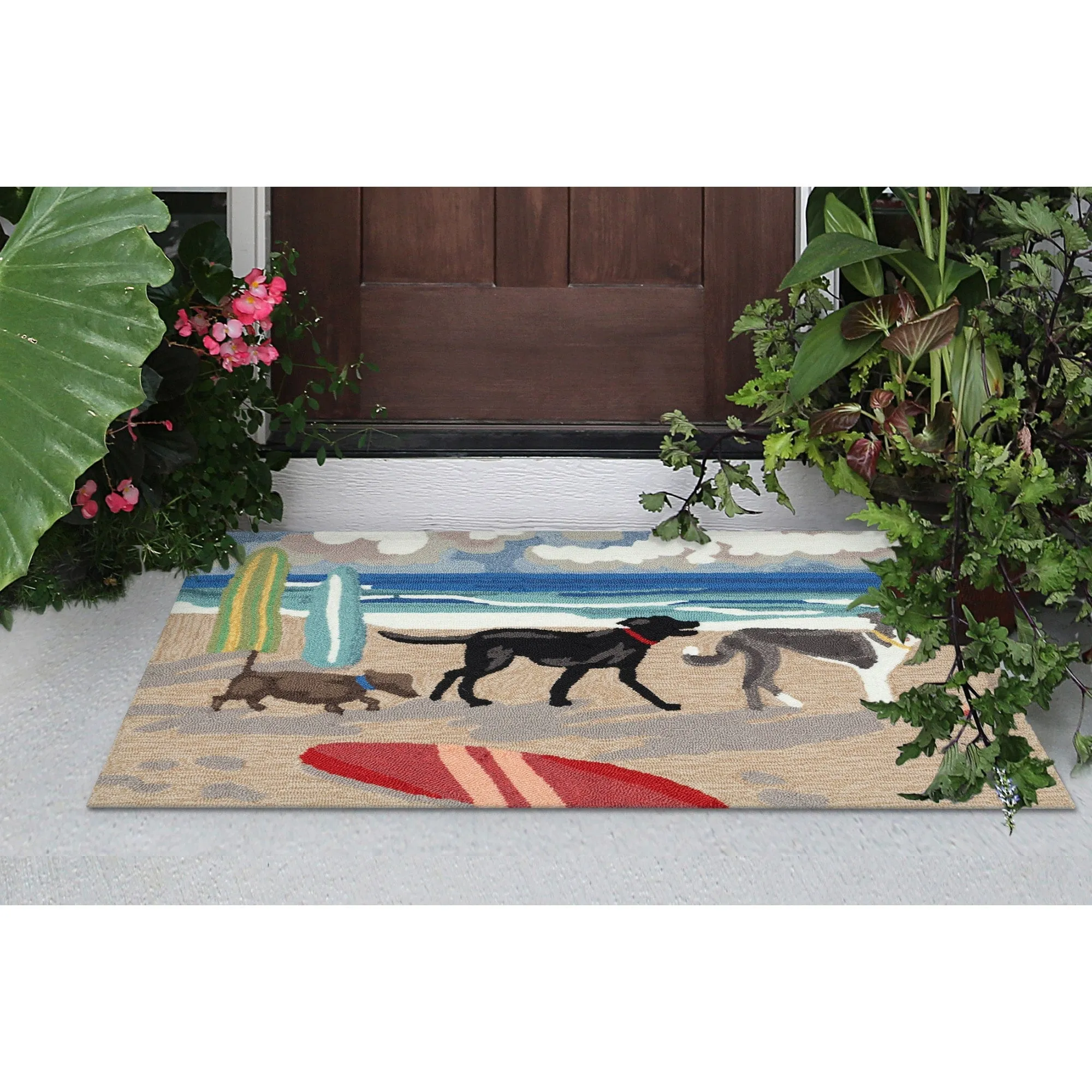 Liora Manne Frontporch Dog Beach Indoor/Outdoor Area Rug