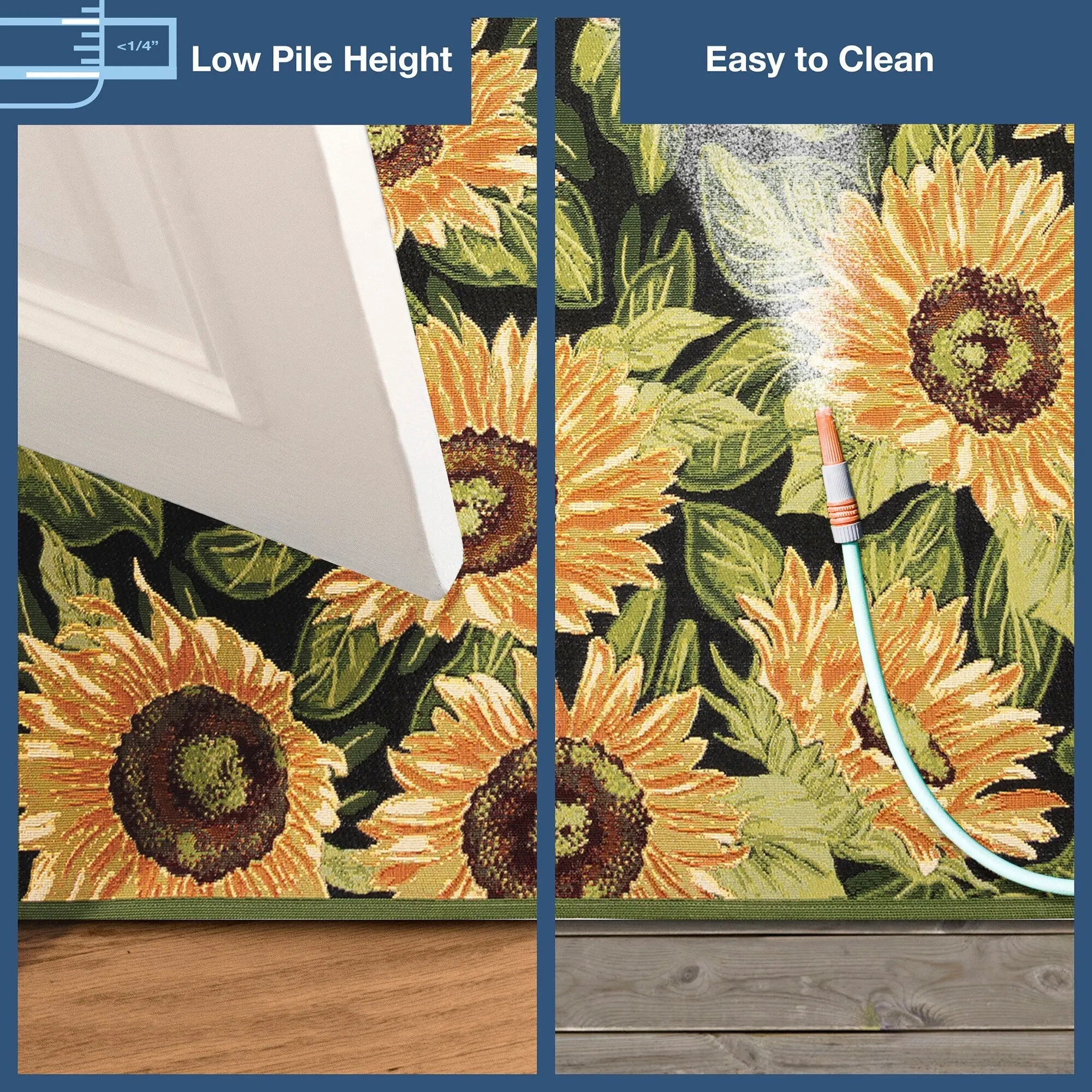Liora Manne Marina Sunflowers Indoor/Outdoor Rug