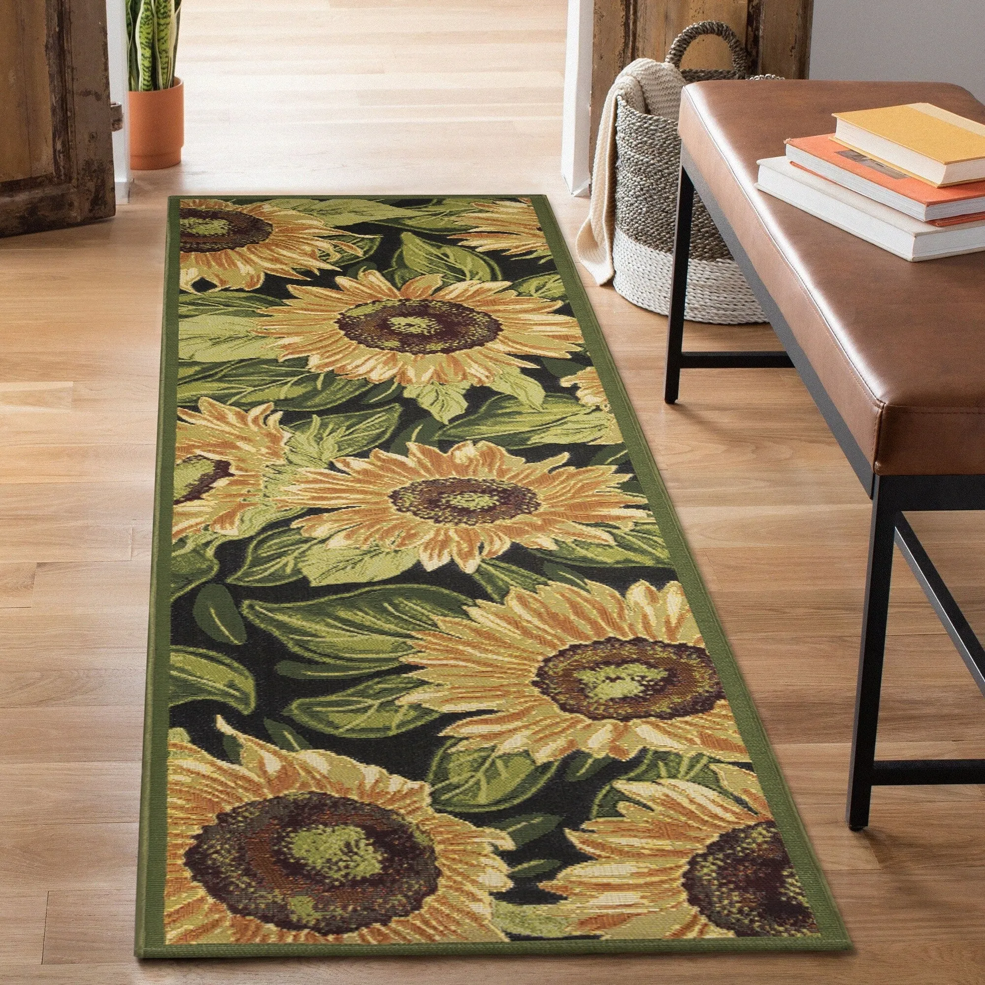 Liora Manne Marina Sunflowers Indoor/Outdoor Rug