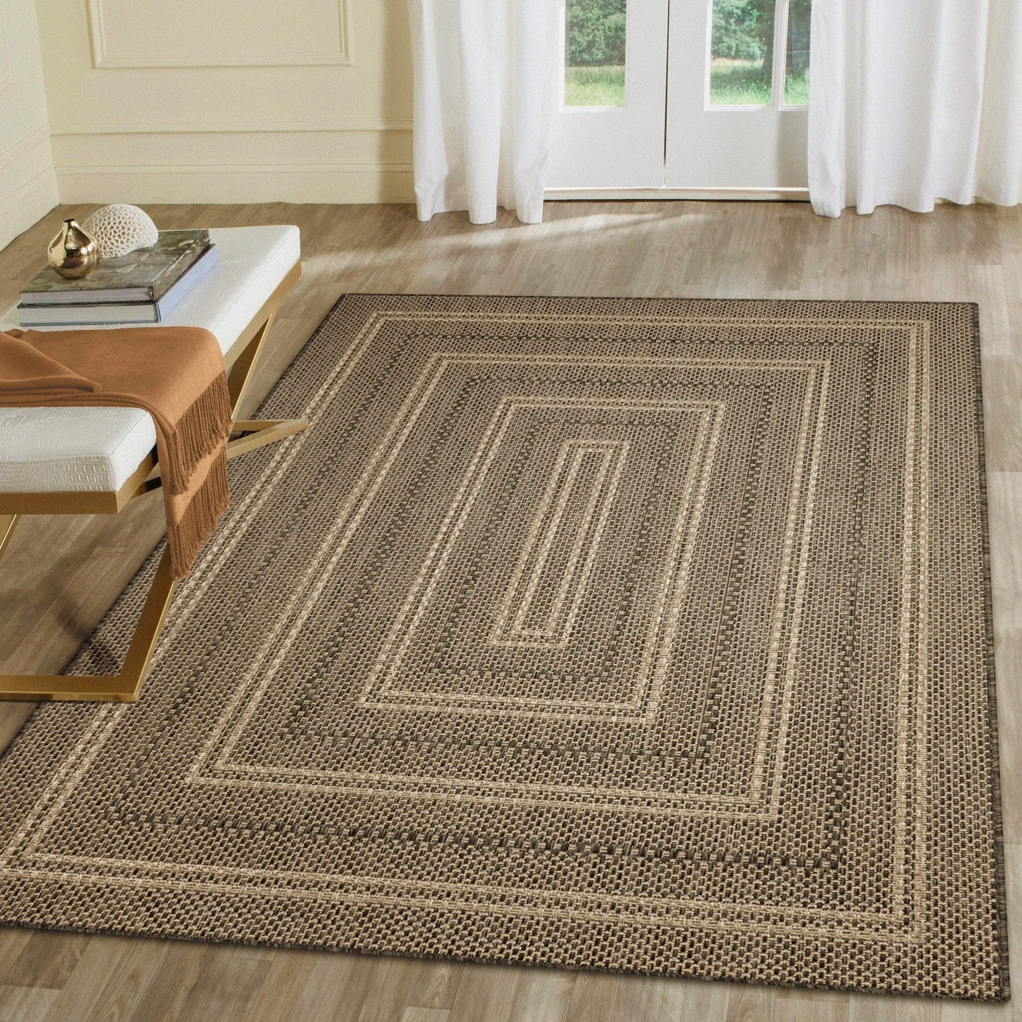Liora Manne Monaco Multi Border Indoor/Outdoor Area Rug