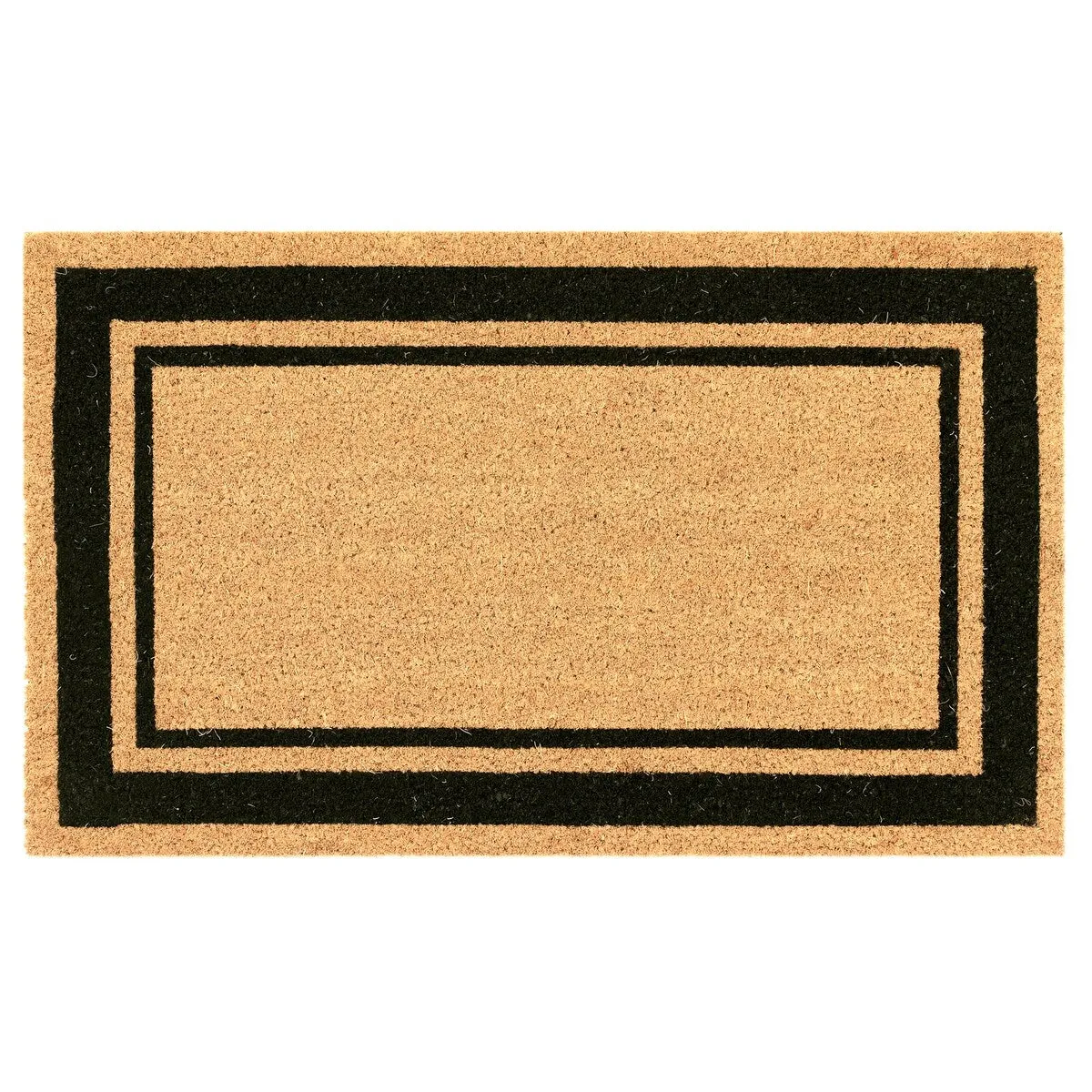 Liora Manne Natura Double Border Outdoor Mat Black