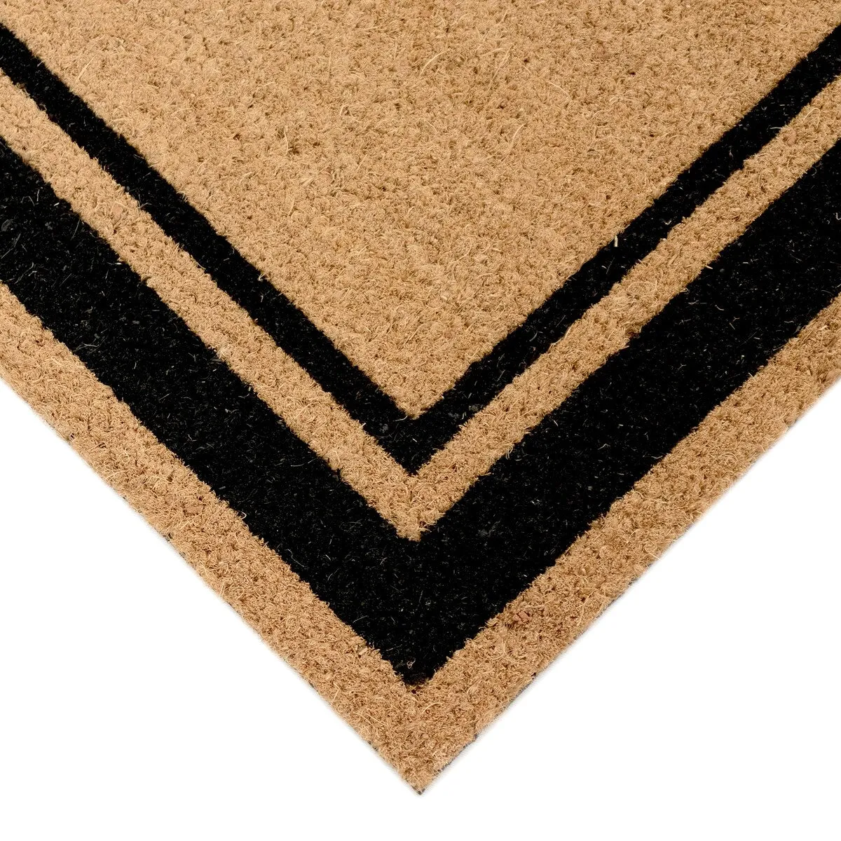 Liora Manne Natura Double Border Outdoor Mat Black