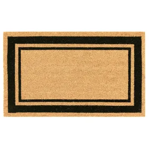 Liora Manne Natura Double Border Outdoor Mat Black