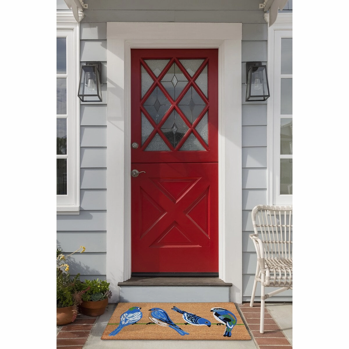 Liora Manne Chirp Quartet Coir Welcome Door Mat (1'6 x 2'6)