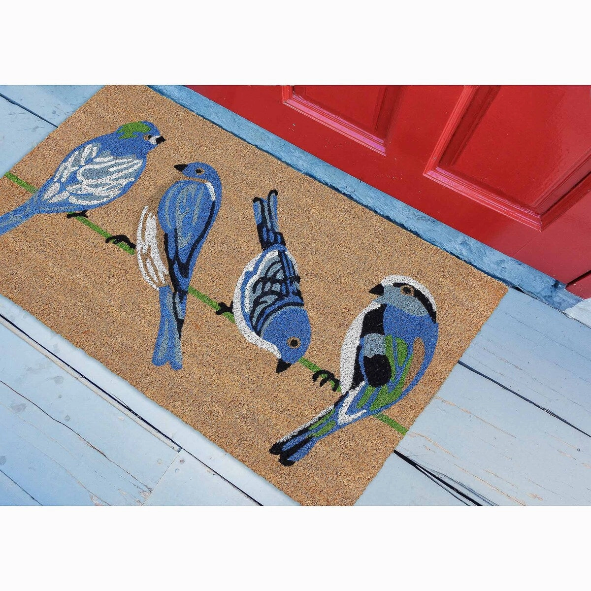 Liora Manne Chirp Quartet Coir Welcome Door Mat (1'6 x 2'6)