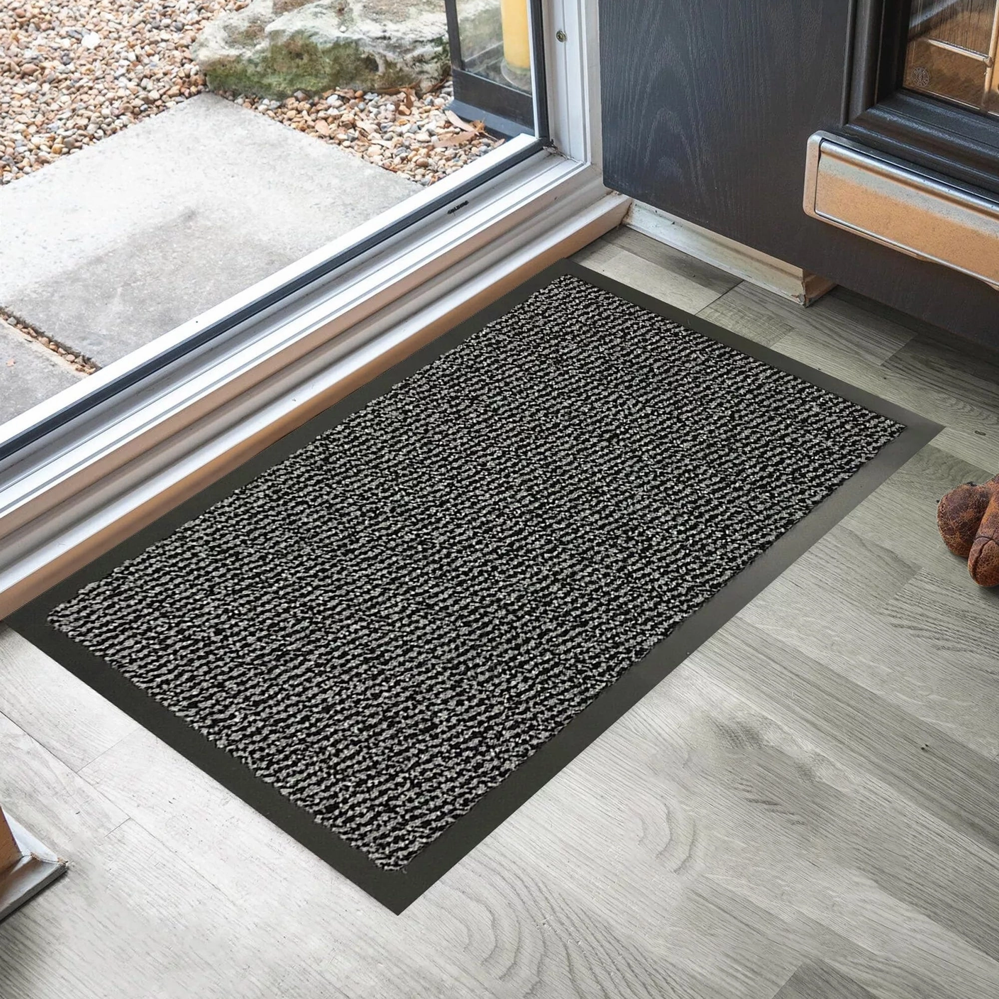 Lisa Heavy-Duty Non-Slip Rubber Door Mat for High Traffic Areas