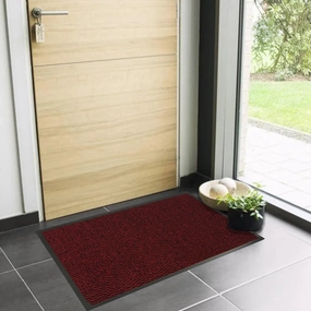 Lisa Heavy-Duty Non-Slip Rubber Door Mat for High Traffic Areas