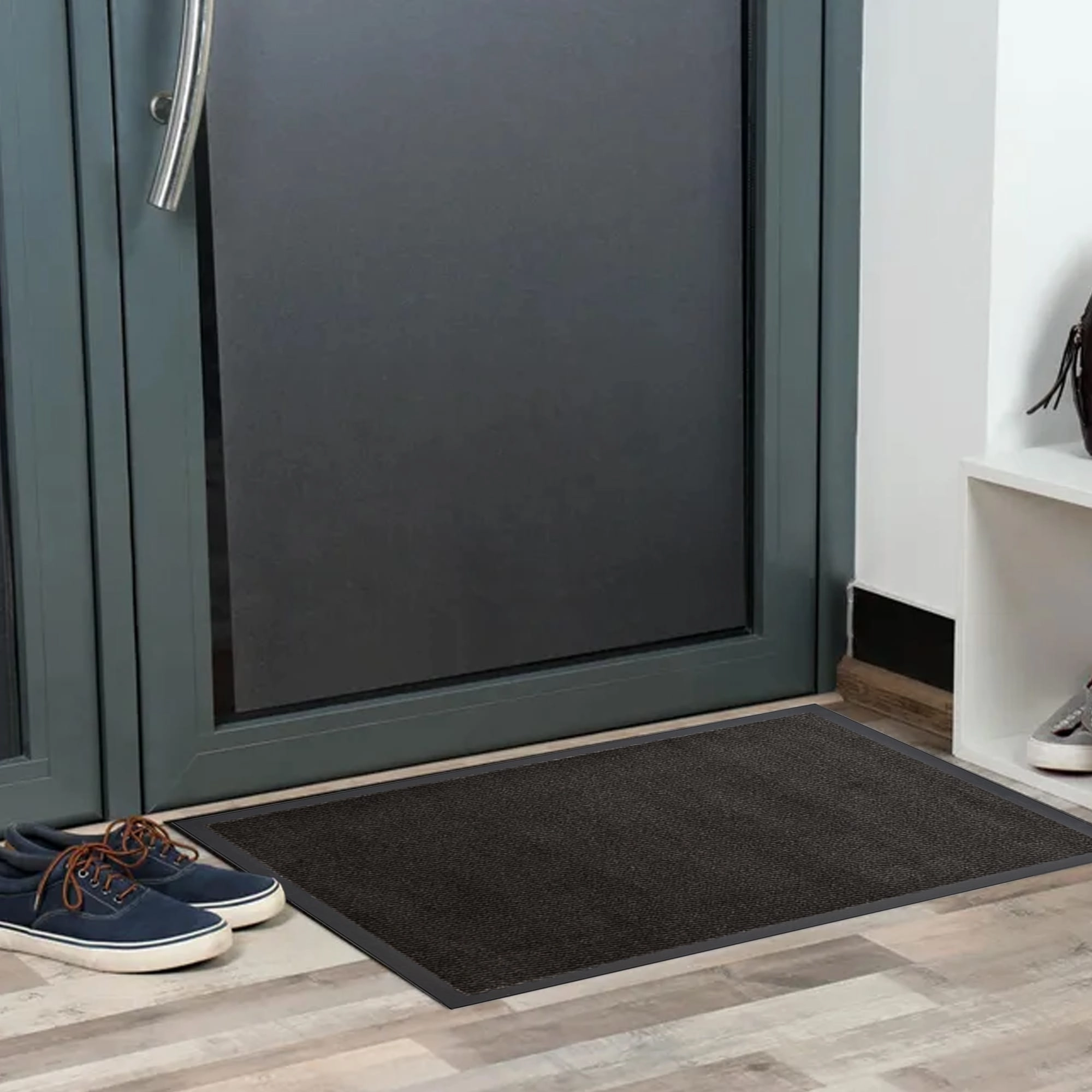 Lisa Heavy-Duty Non-Slip Rubber Door Mat for High Traffic Areas