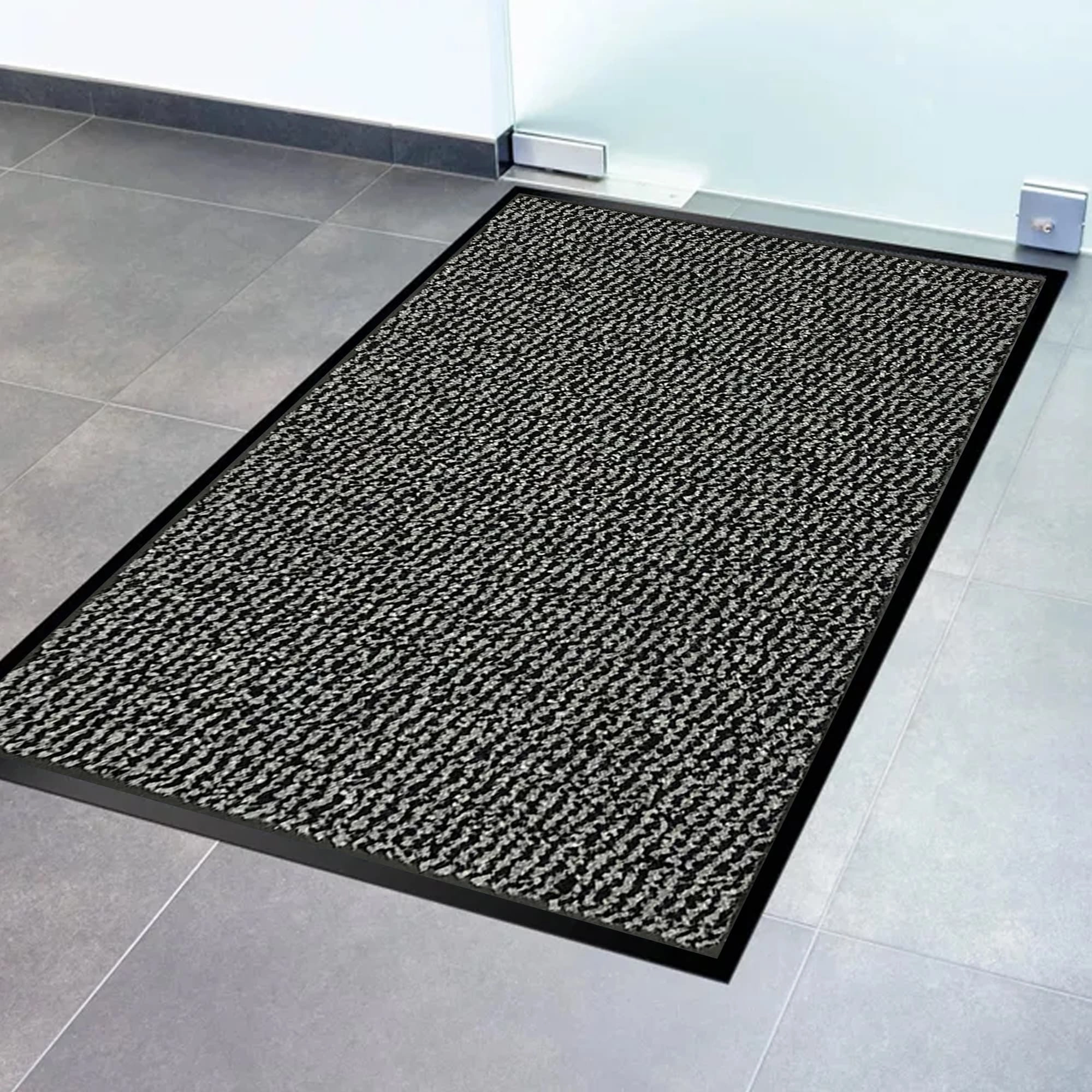 Lisa Heavy-Duty Non-Slip Rubber Door Mat for High Traffic Areas