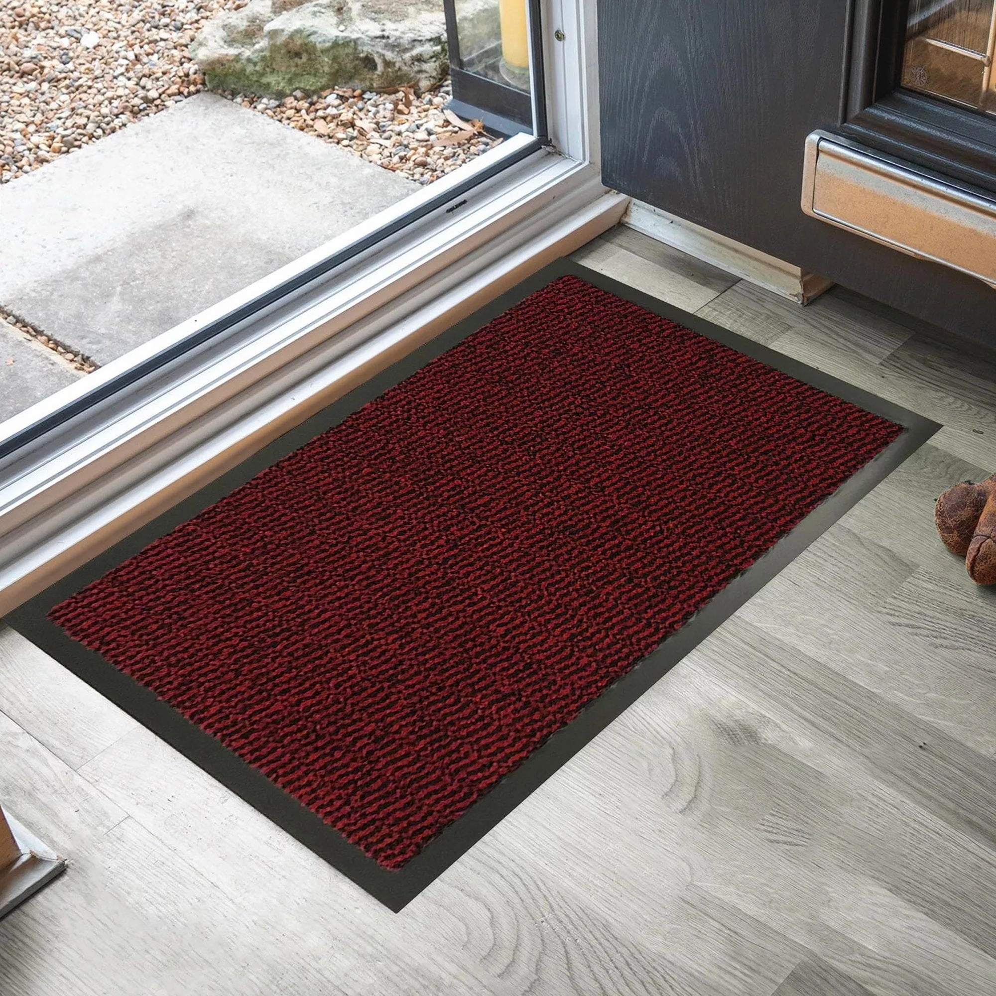 Lisa Heavy-Duty Non-Slip Rubber Door Mat for High Traffic Areas