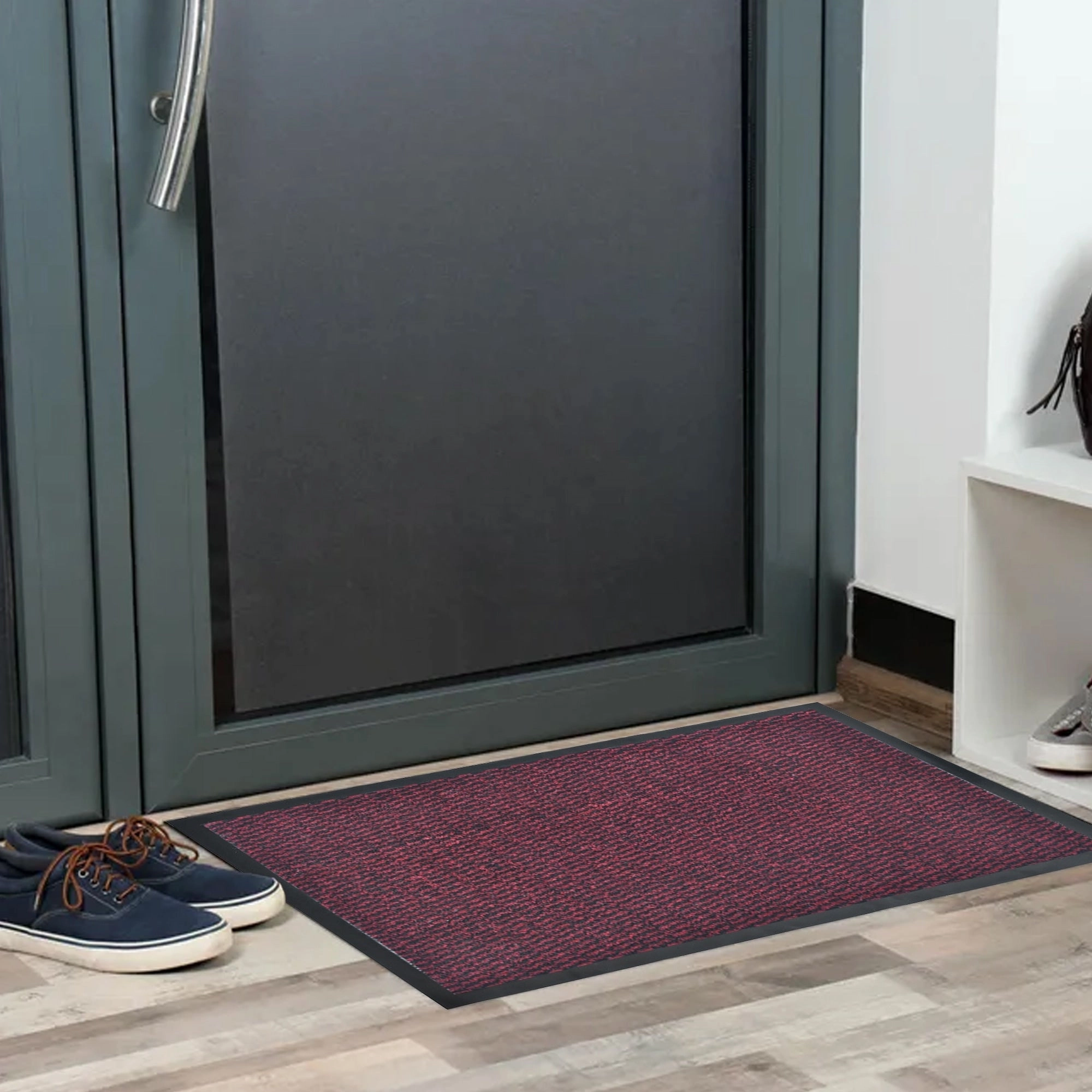 Lisa Heavy-Duty Non-Slip Rubber Door Mat for High Traffic Areas