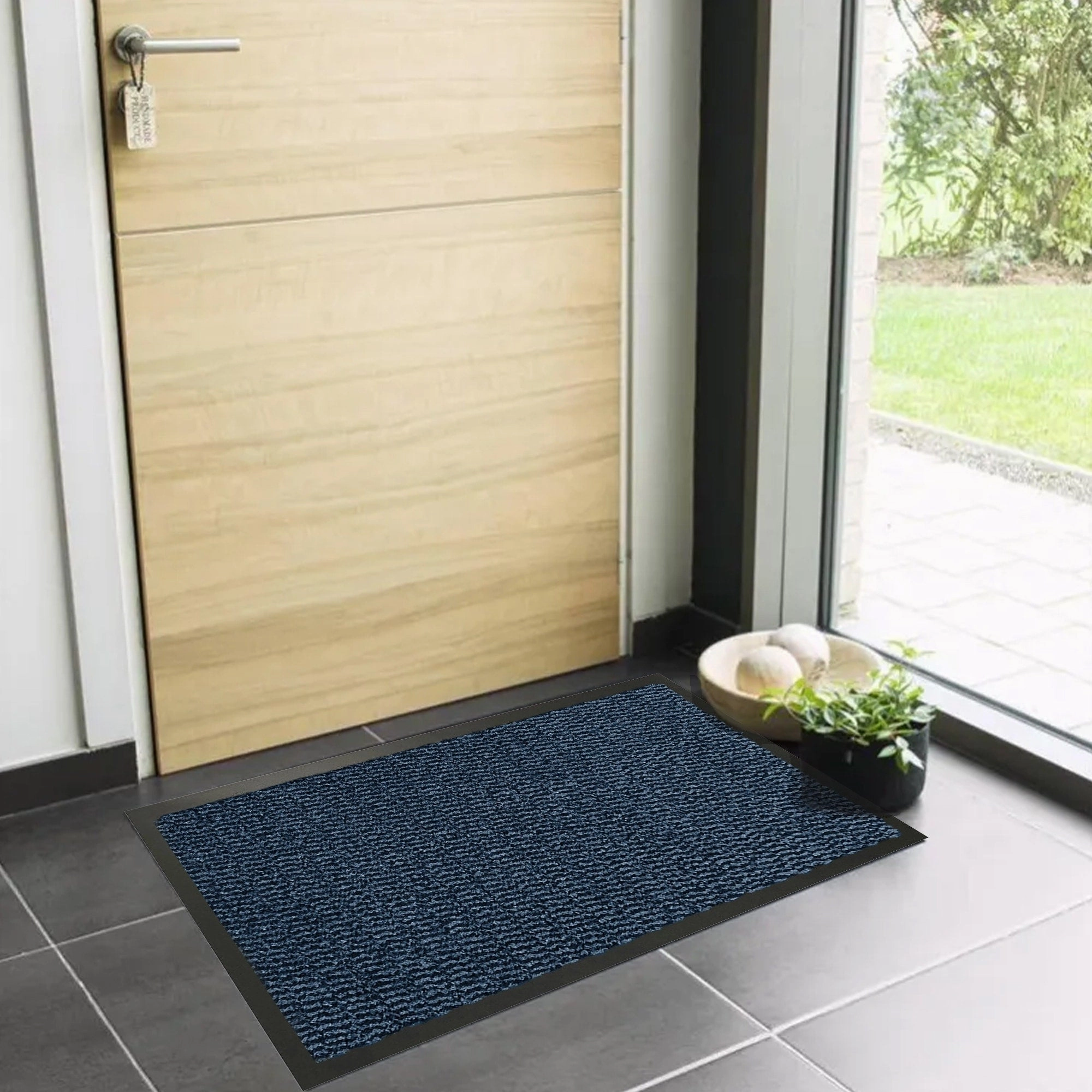 Lisa Heavy-Duty Non-Slip Rubber Door Mat for High Traffic Areas