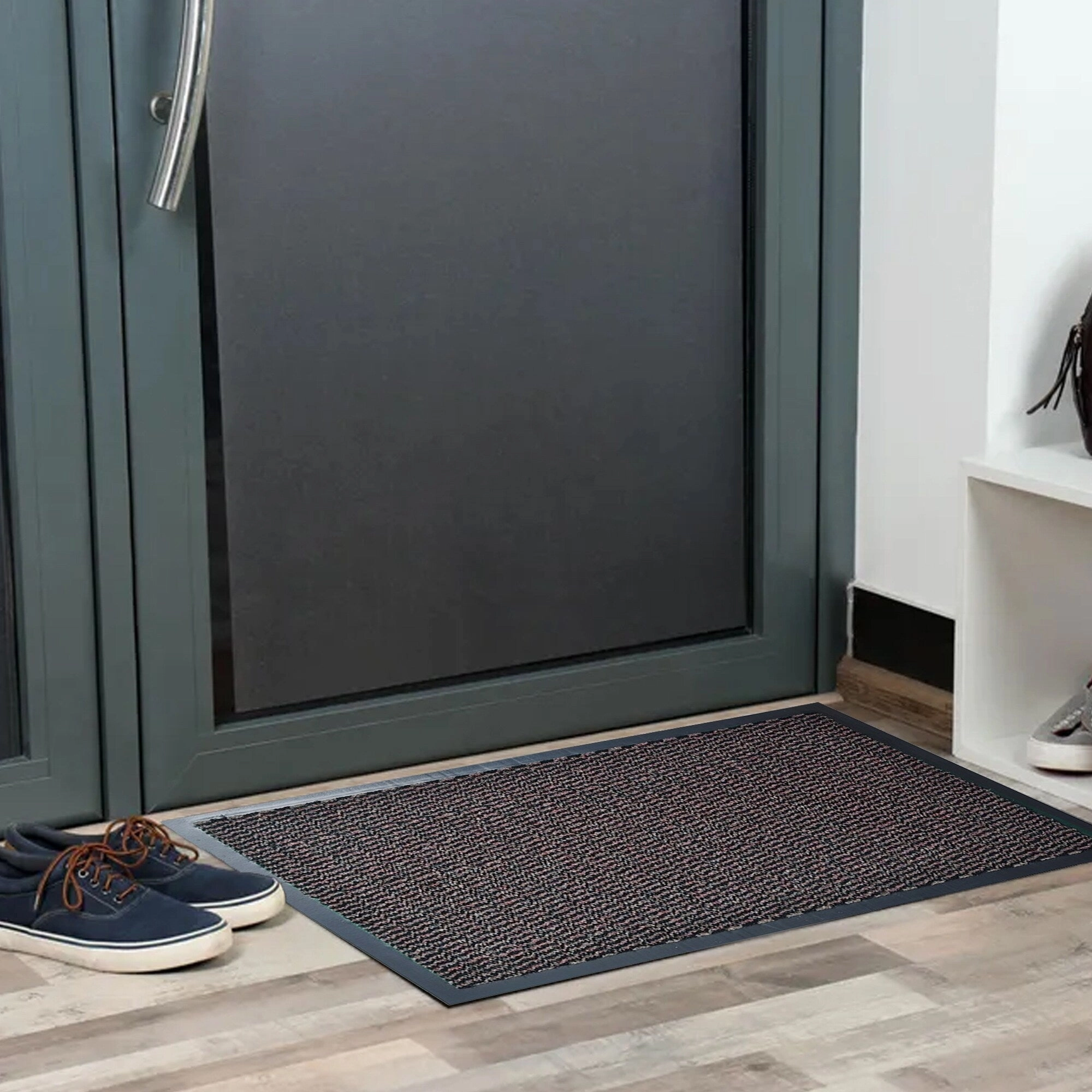 Lisa Heavy-Duty Non-Slip Rubber Door Mat for High Traffic Areas