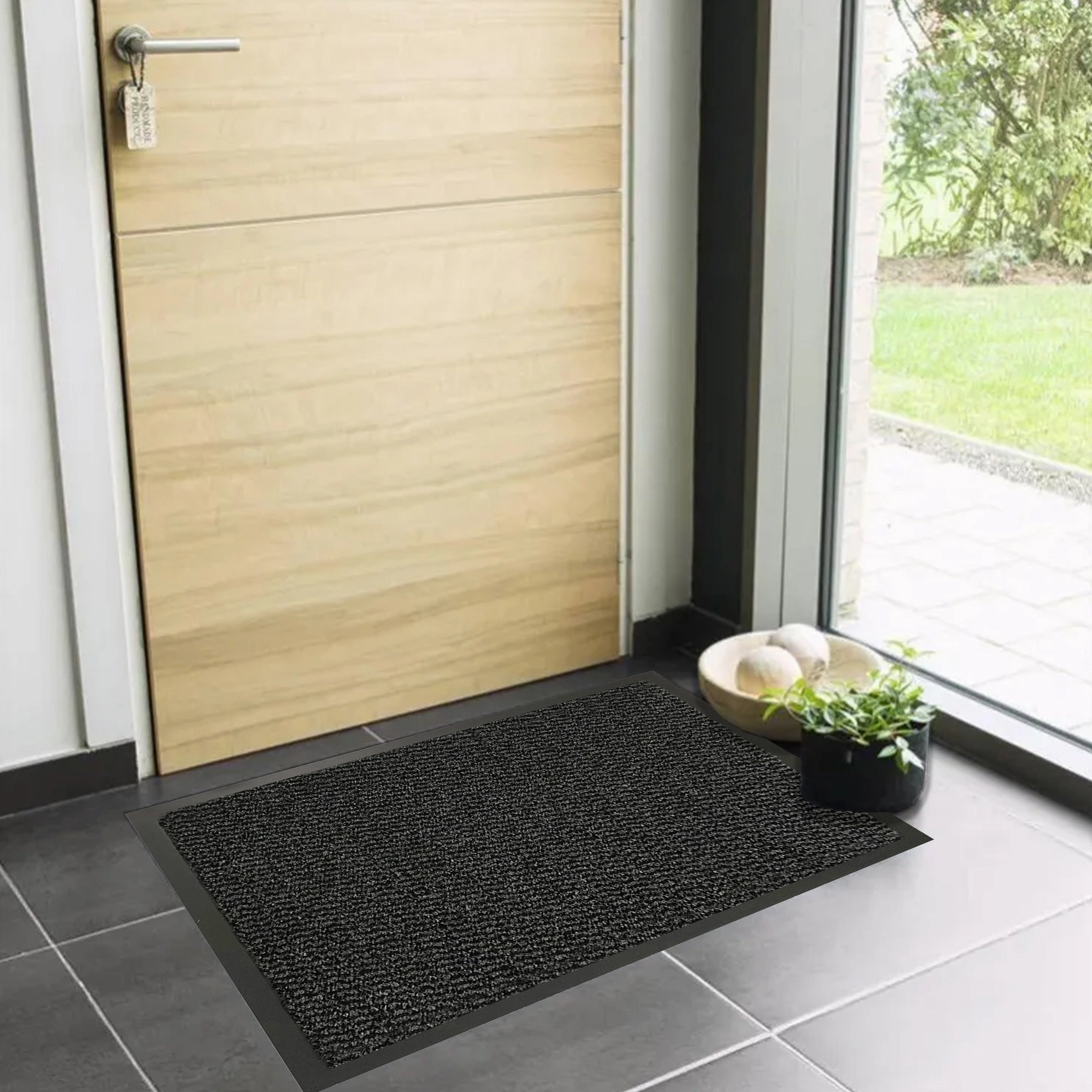 Lisa Heavy-Duty Non-Slip Rubber Door Mat for High Traffic Areas