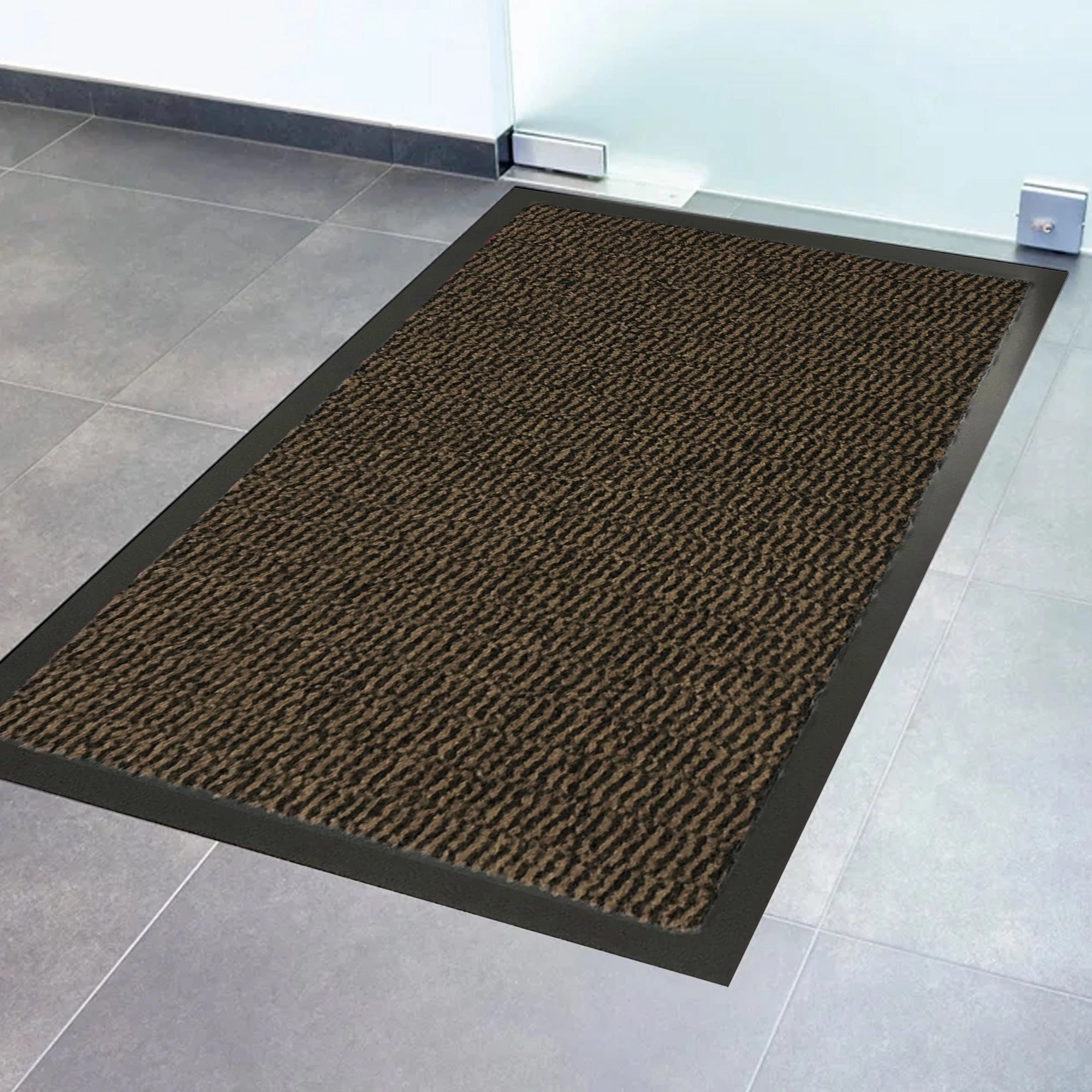 Lisa Heavy-Duty Non-Slip Rubber Door Mat for High Traffic Areas