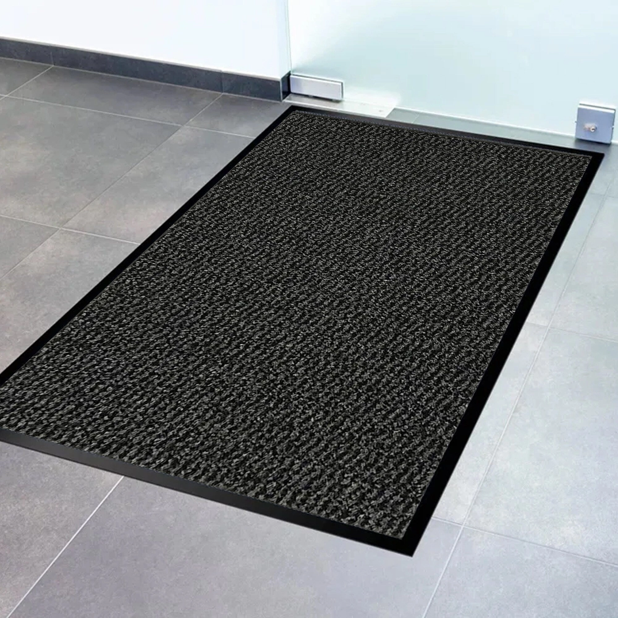 Lisa Heavy-Duty Non-Slip Rubber Door Mat for High Traffic Areas