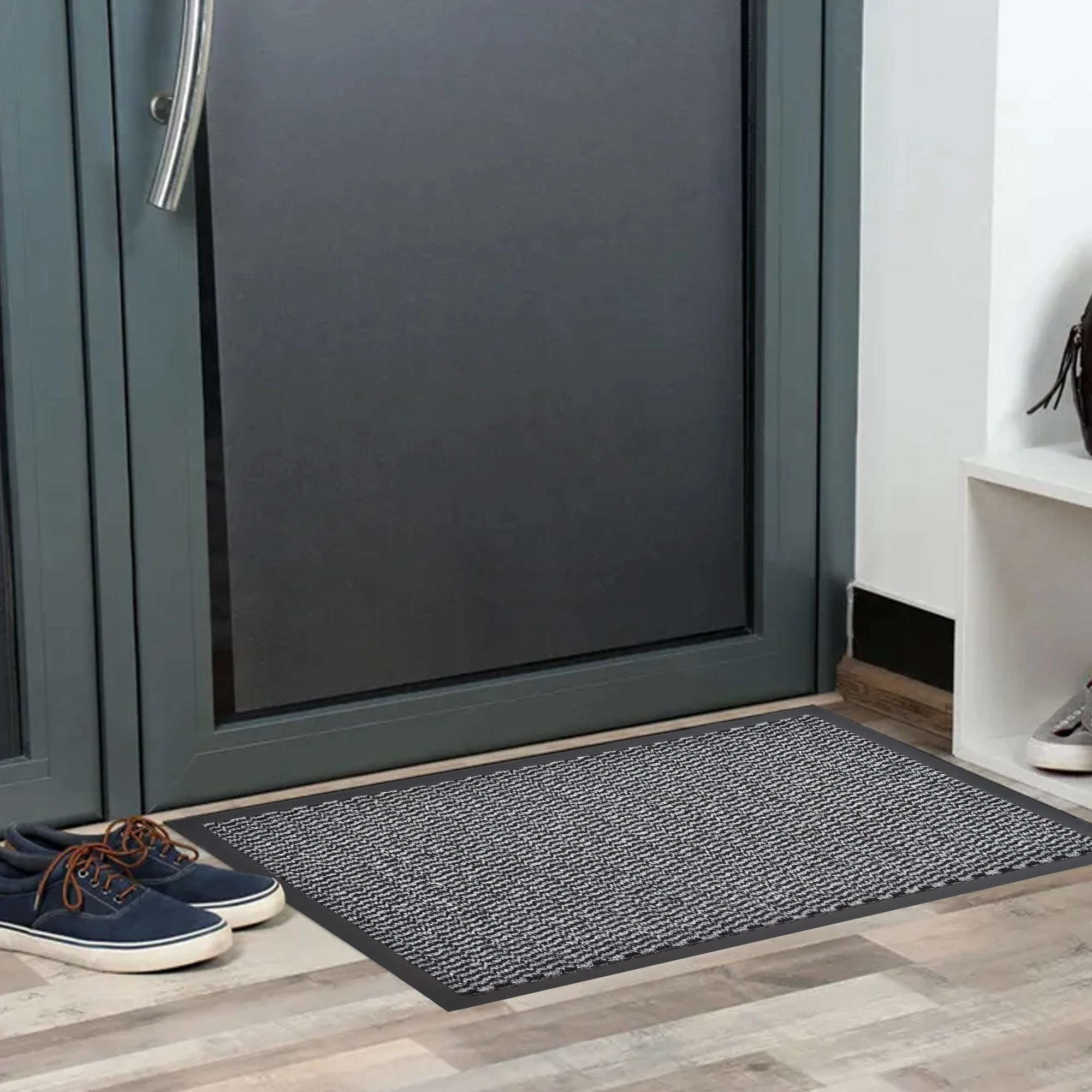 Lisa Heavy-Duty Non-Slip Rubber Door Mat for High Traffic Areas
