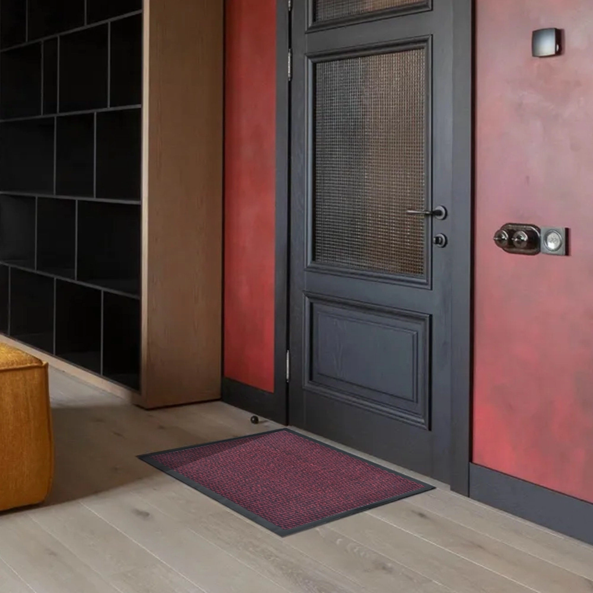 Lisa Heavy-Duty Non-Slip Rubber Door Mat for High Traffic Areas