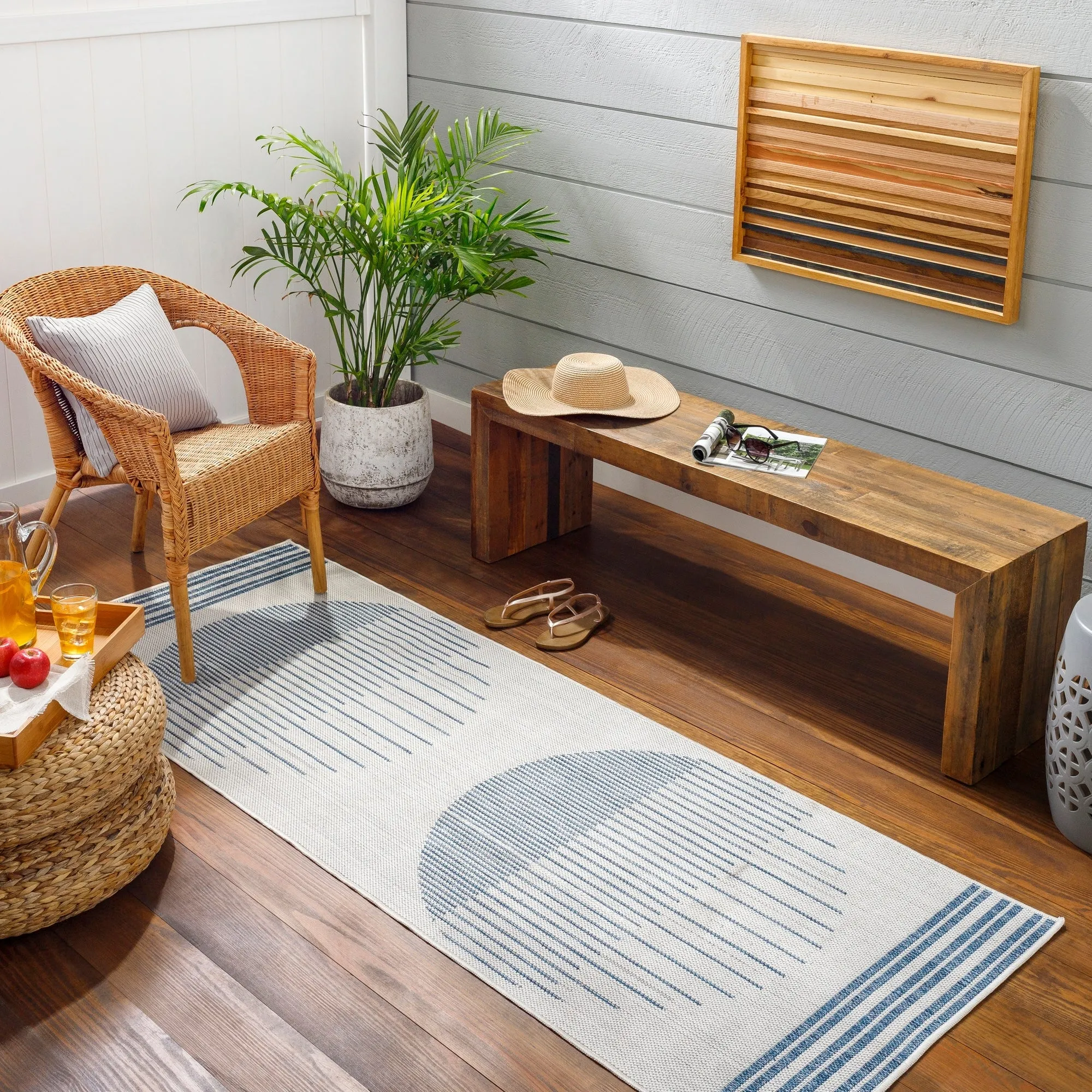 Livabliss Amesbury Indoor/ Outdoor Mod Geometric Area Rug