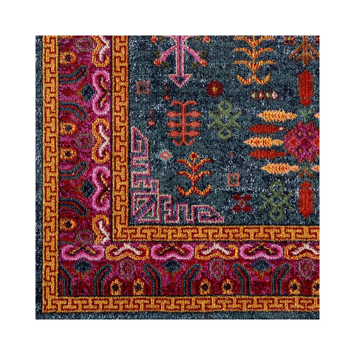 Livabliss Anika Persian Boho Blue Area Rug