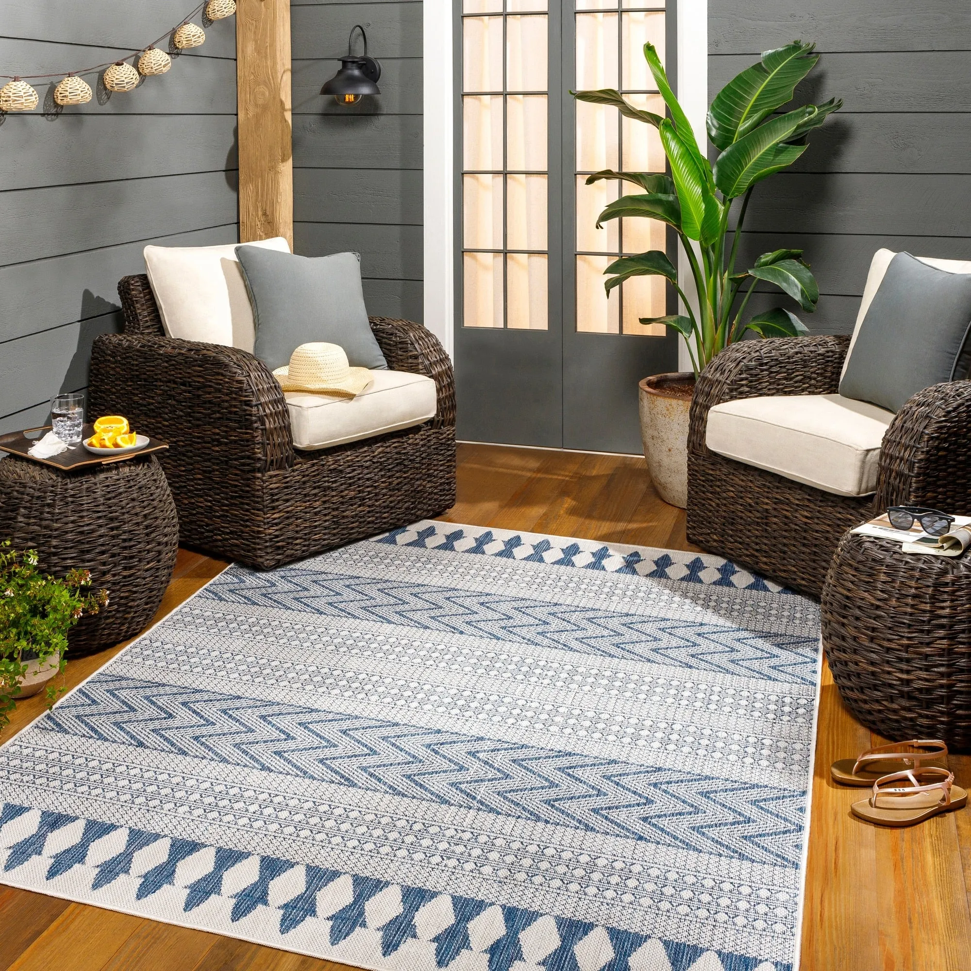 Livabliss Athos Indoor/ Outdoor Moroccan Area Rug
