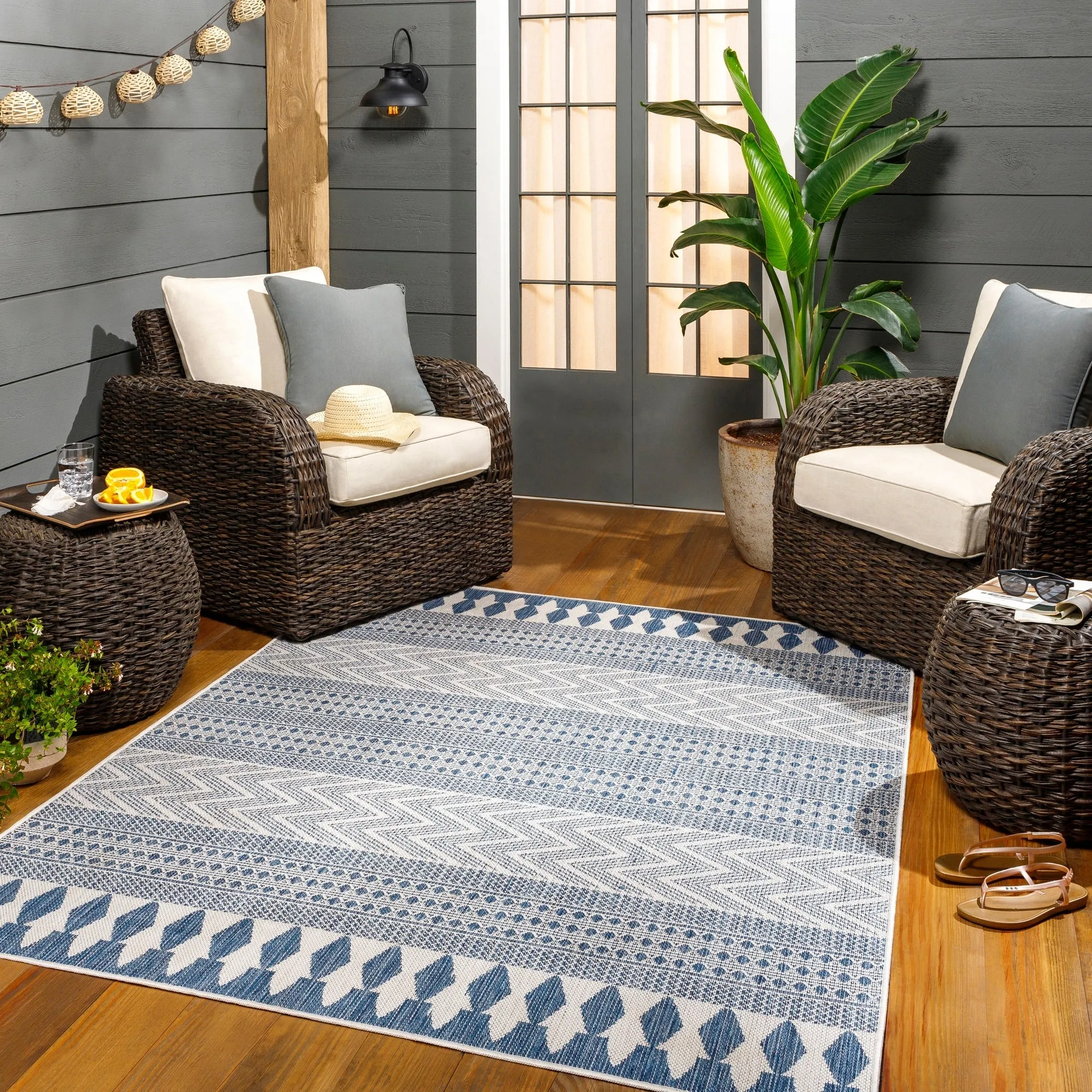 Livabliss Athos Indoor/ Outdoor Moroccan Area Rug