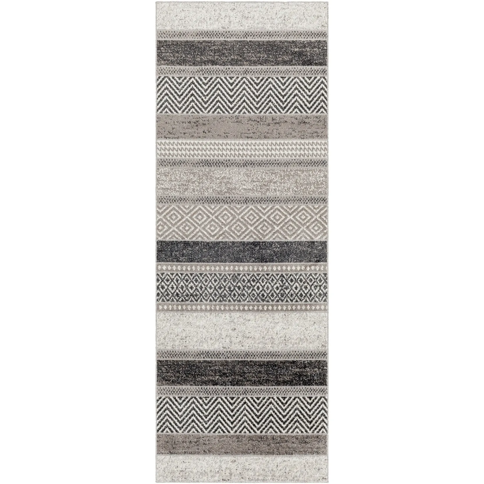 Livabliss Bonney Machine Washable Modern Striped Area Rug