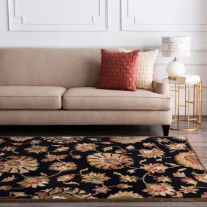 Livabliss Caper Handmade Floral Wool Area Rug