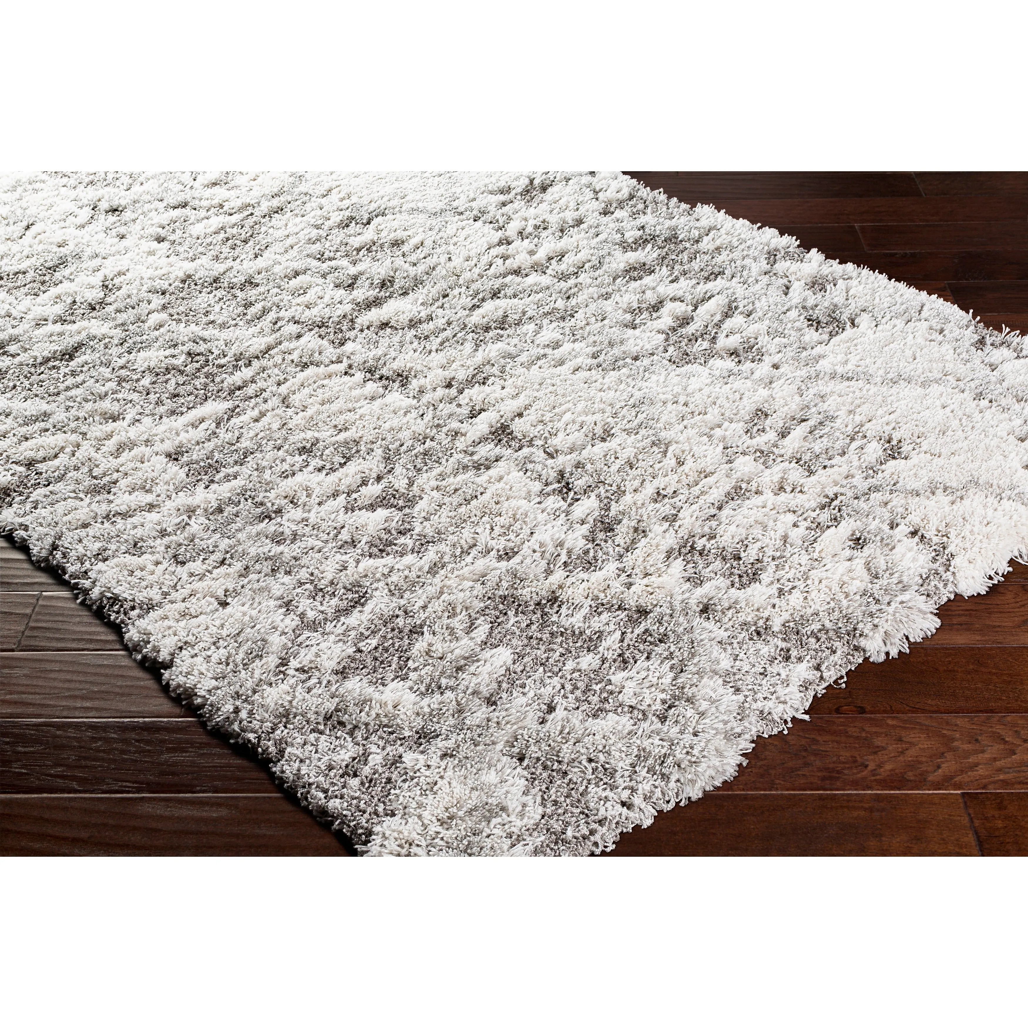 Livabliss Chace Distressed Trellis Shag Area Rug