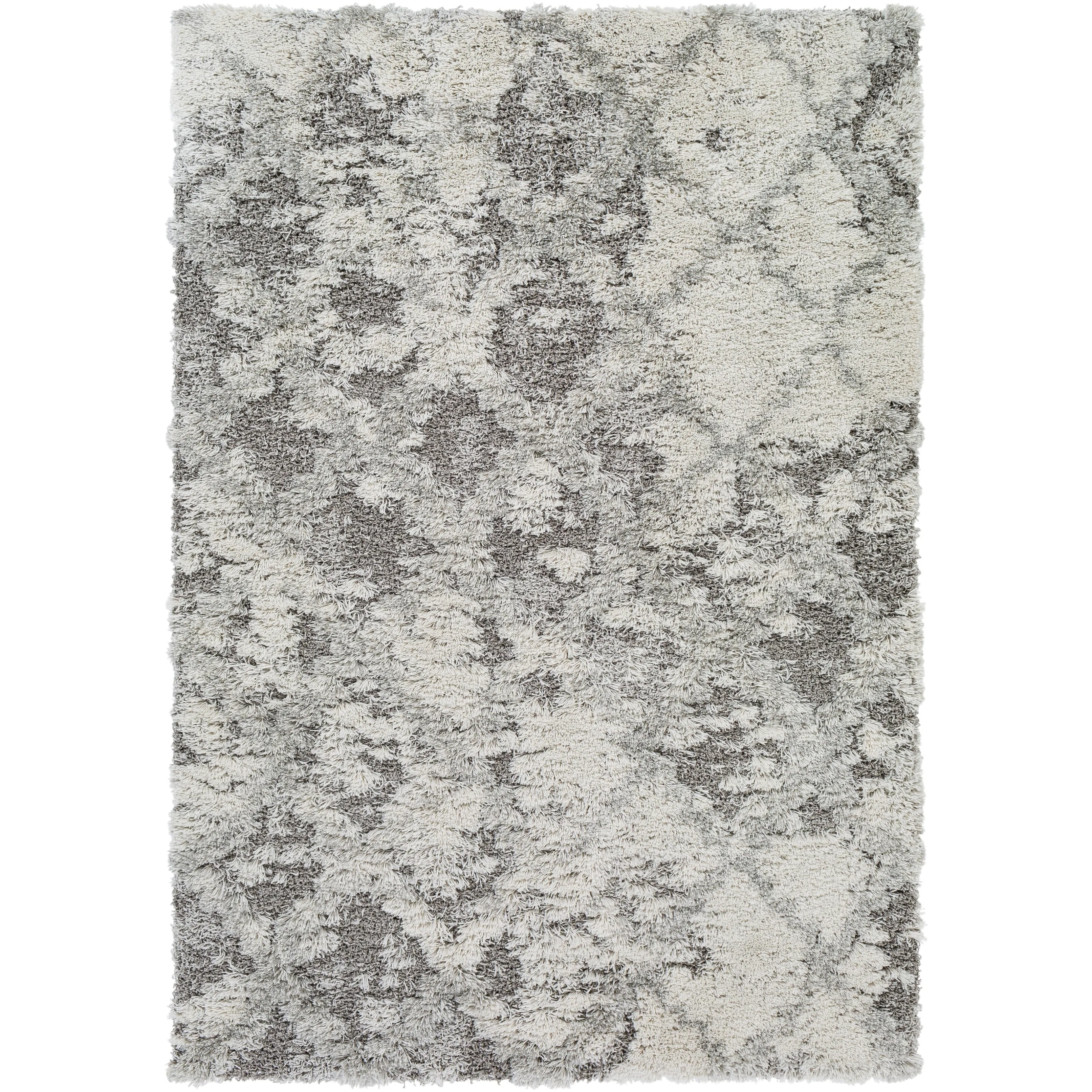 Livabliss Chace Distressed Trellis Shag Area Rug