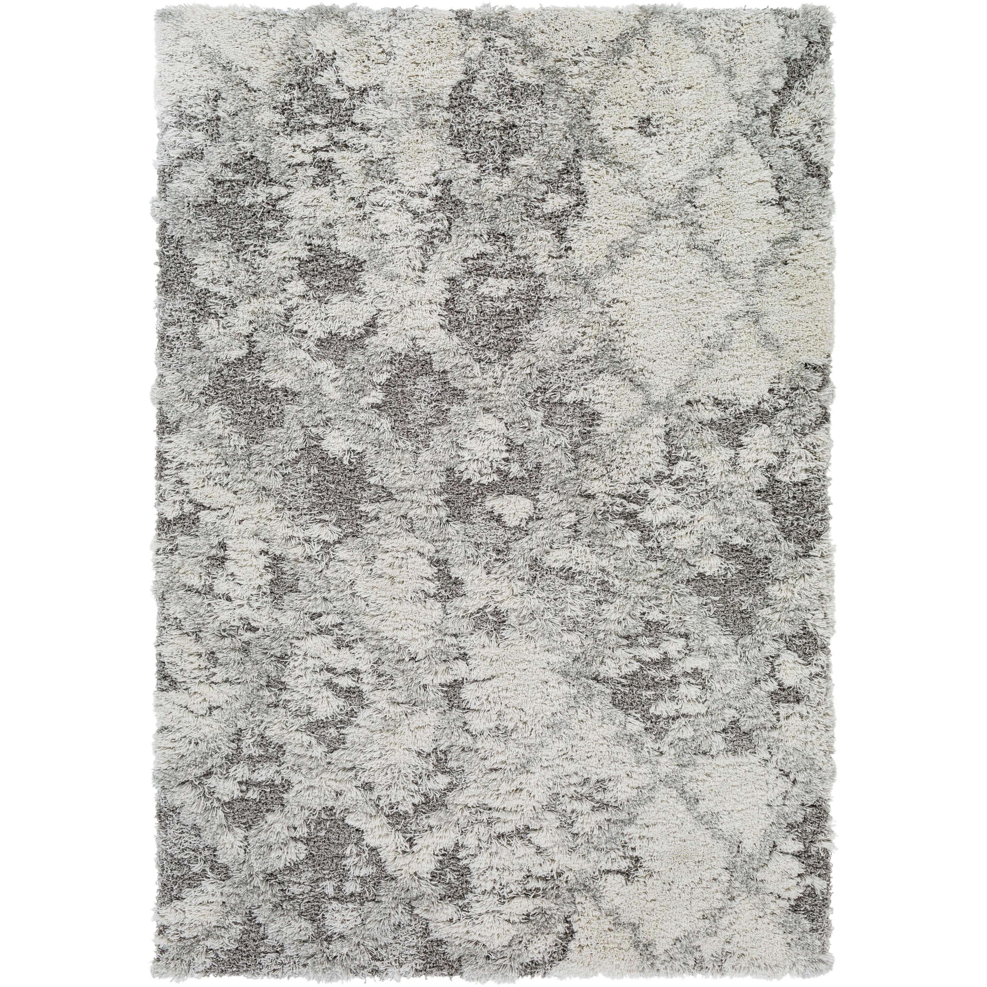 Livabliss Chace Distressed Trellis Shag Area Rug