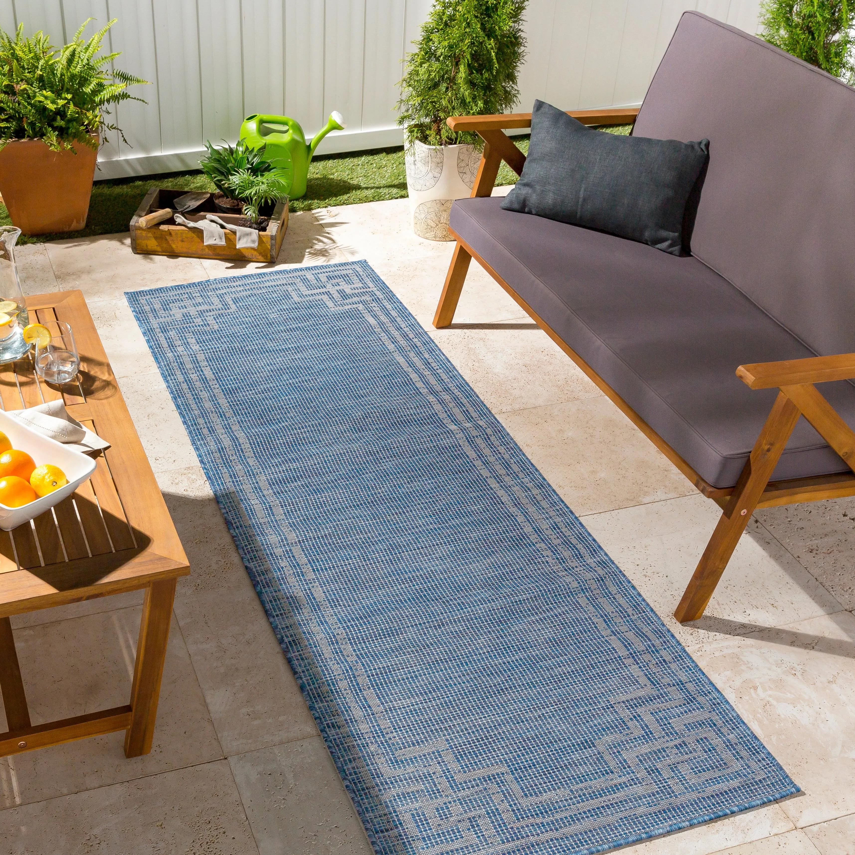 Livabliss Esana Traditional Border Outdoor Area Rug